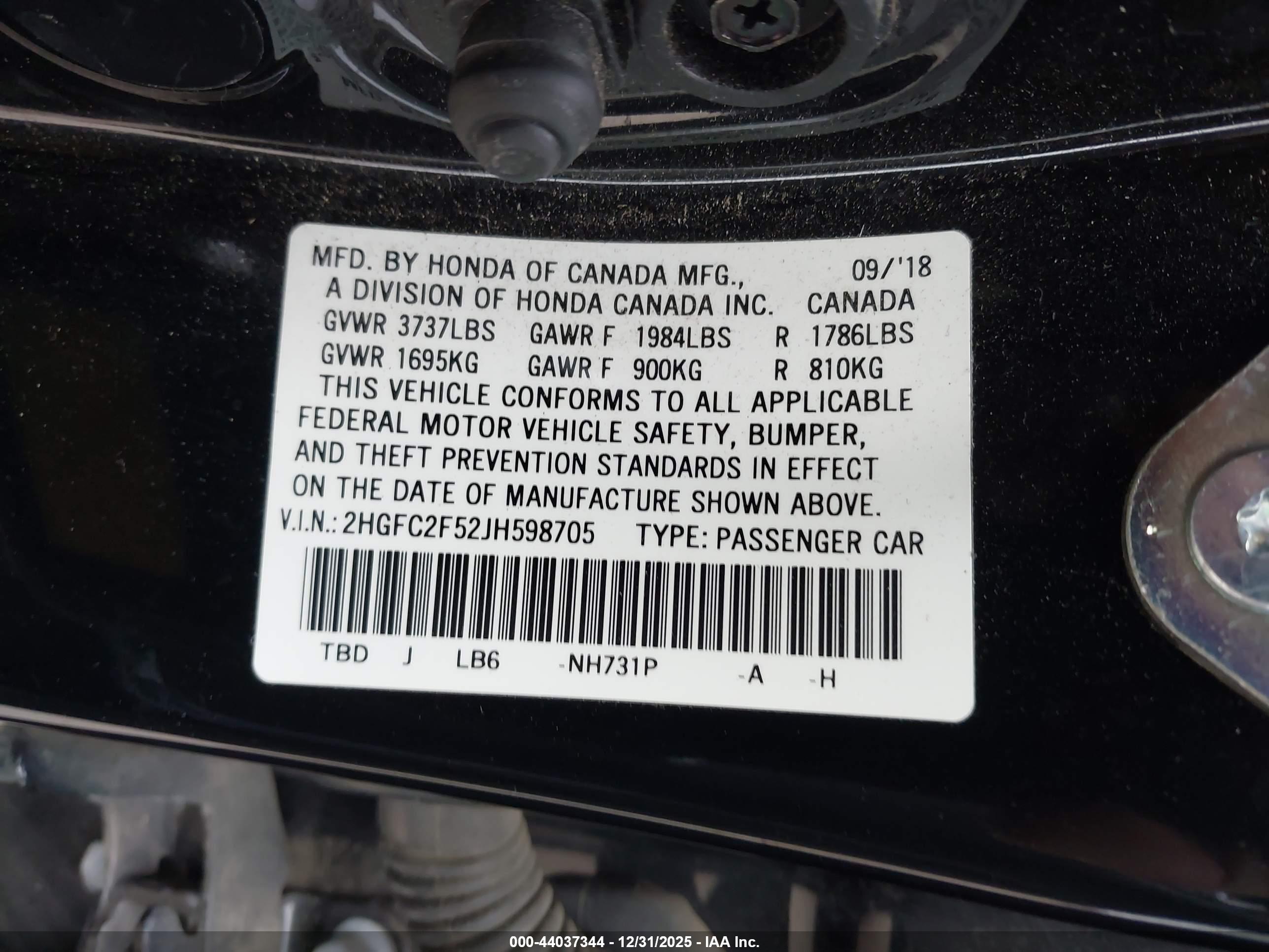 HONDA CIVIC image 9