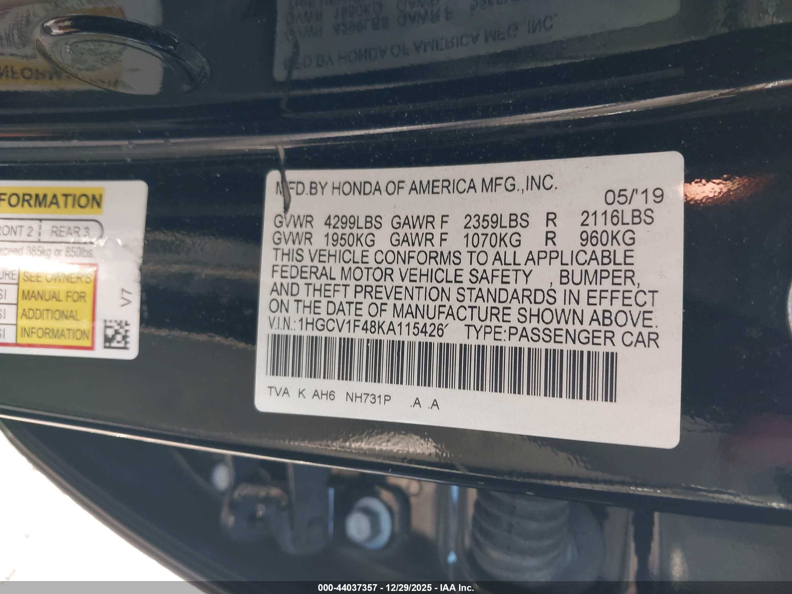 HONDA ACCORD image 9