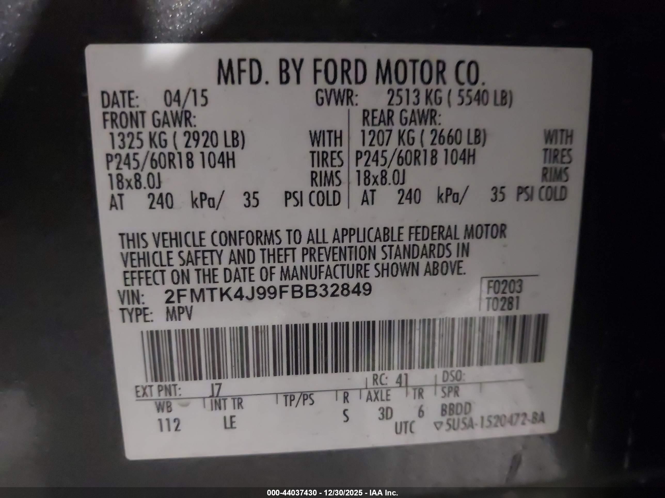 FORD EDGE image 9