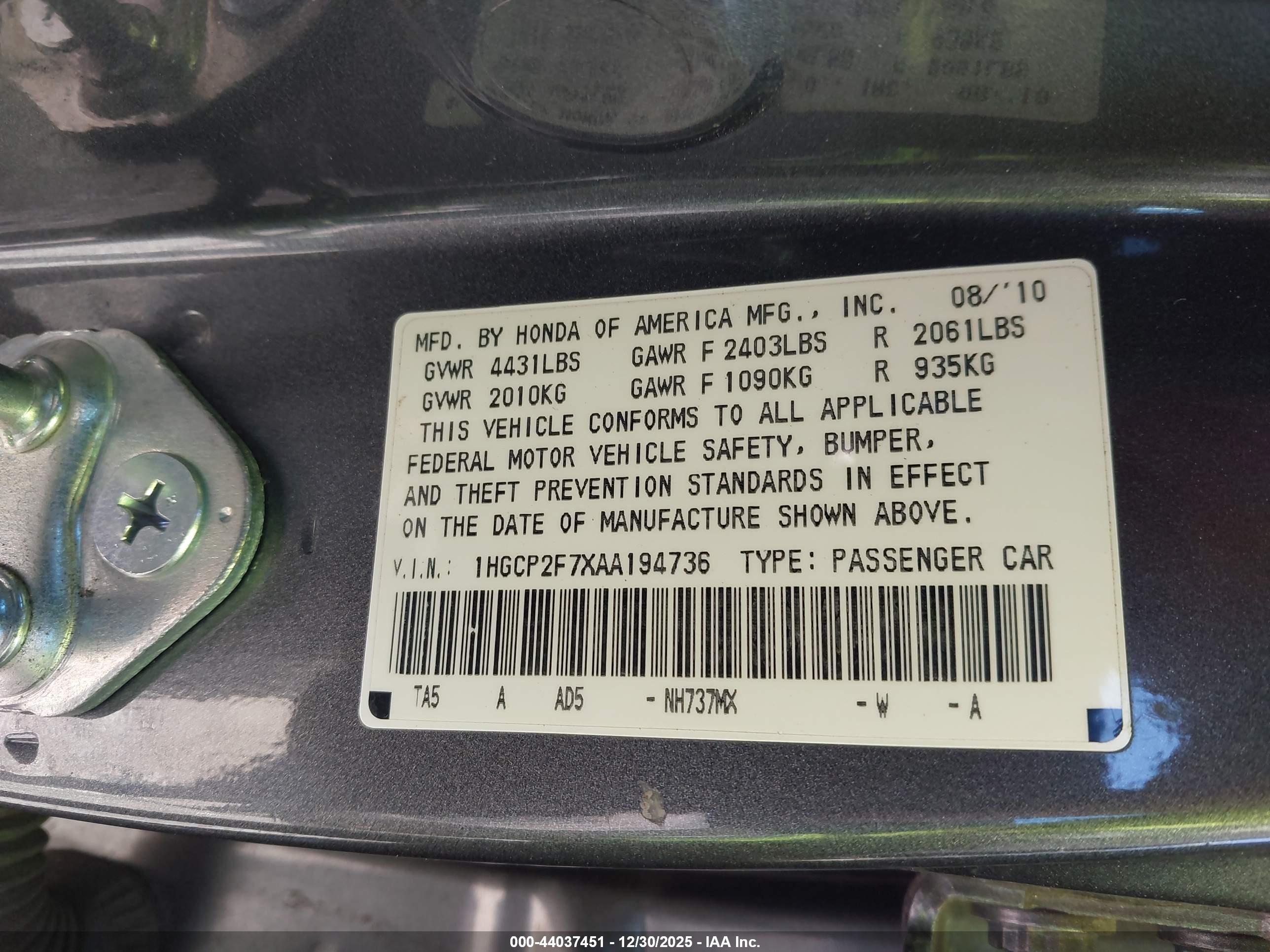 HONDA ACCORD image 9
