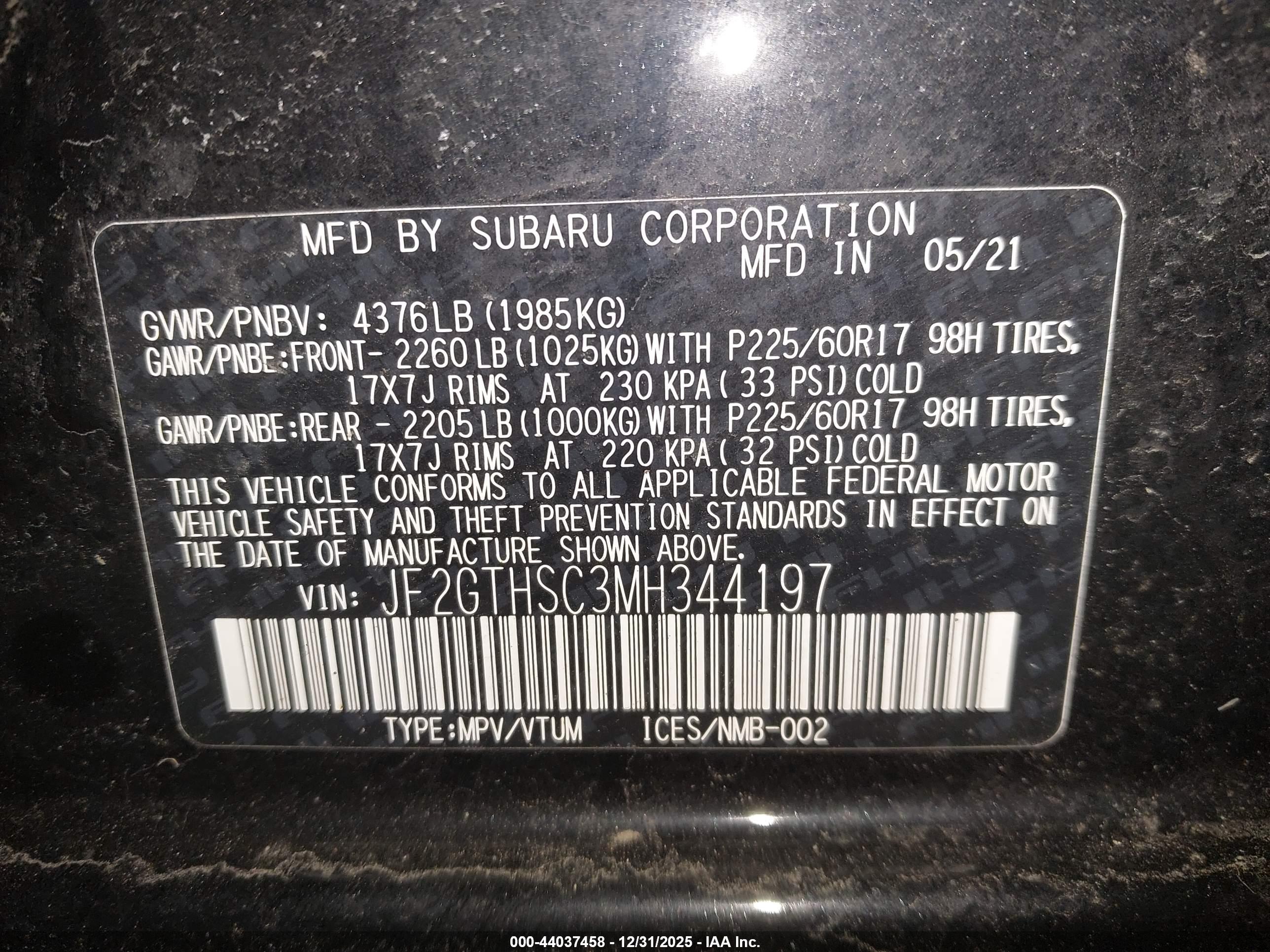 SUBARU CROSSTREK image 9