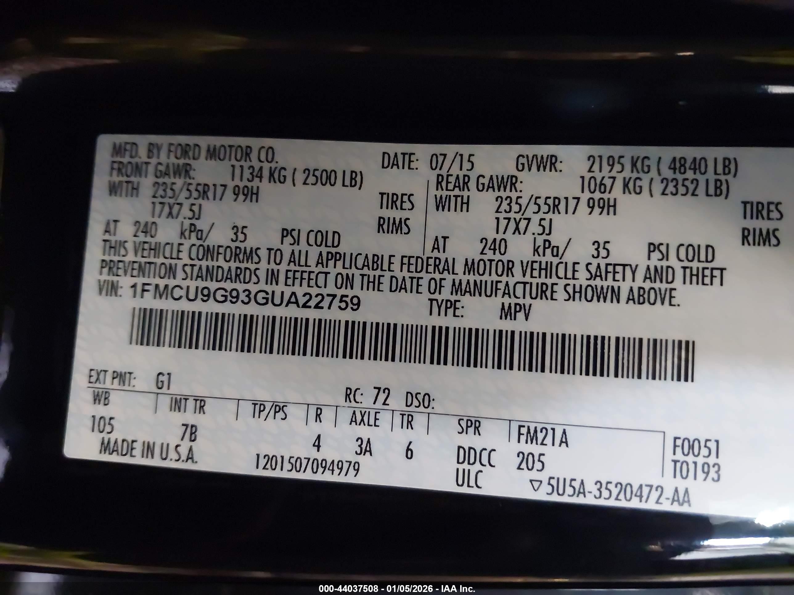 FORD ESCAPE image 9