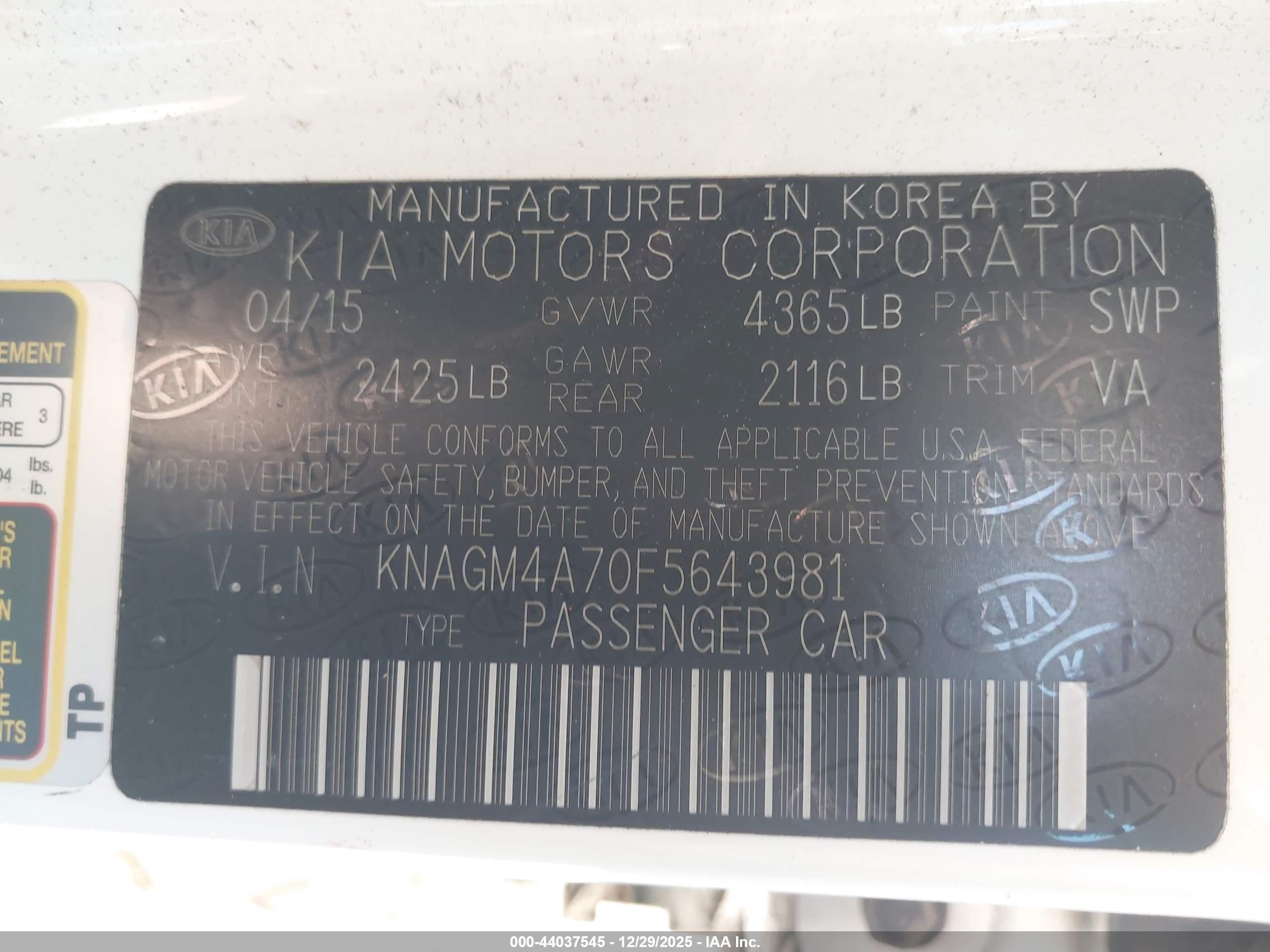 KIA OPTIMA image 9