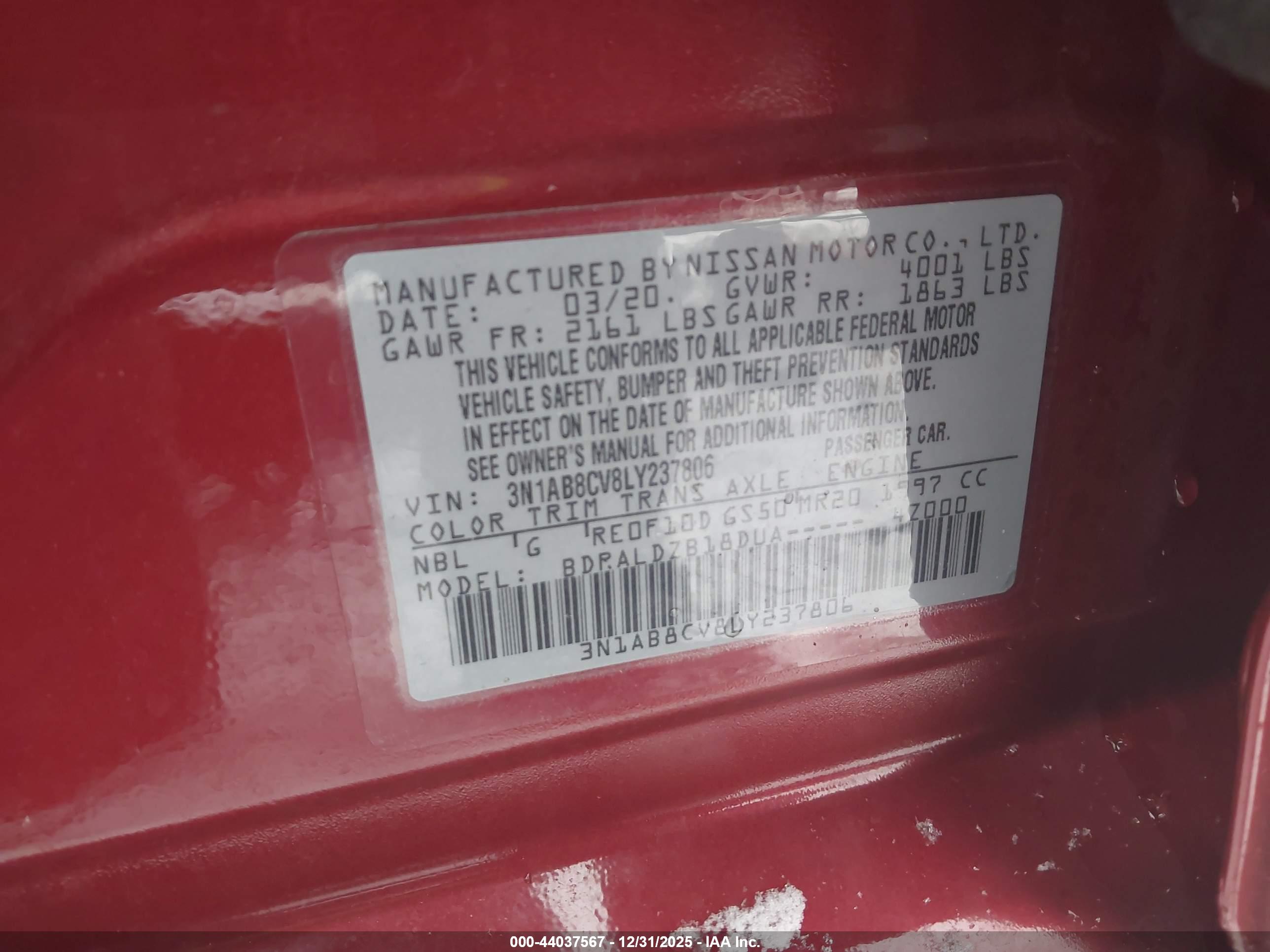 NISSAN SENTRA image 9