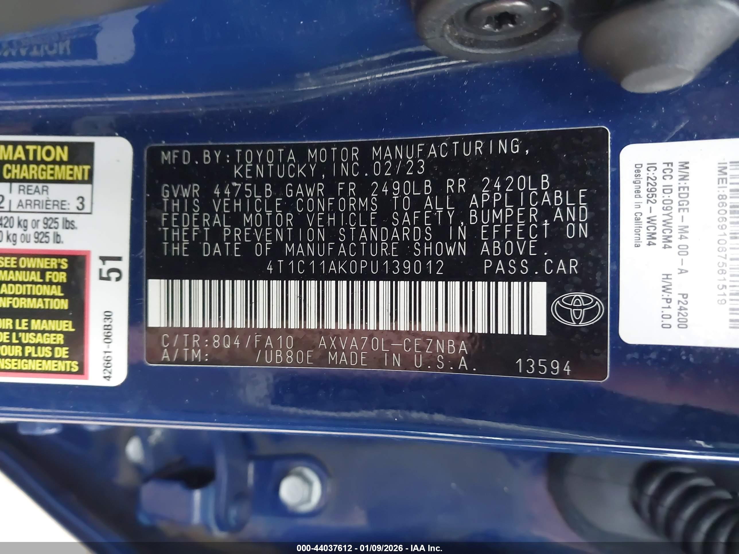 TOYOTA CAMRY image 9