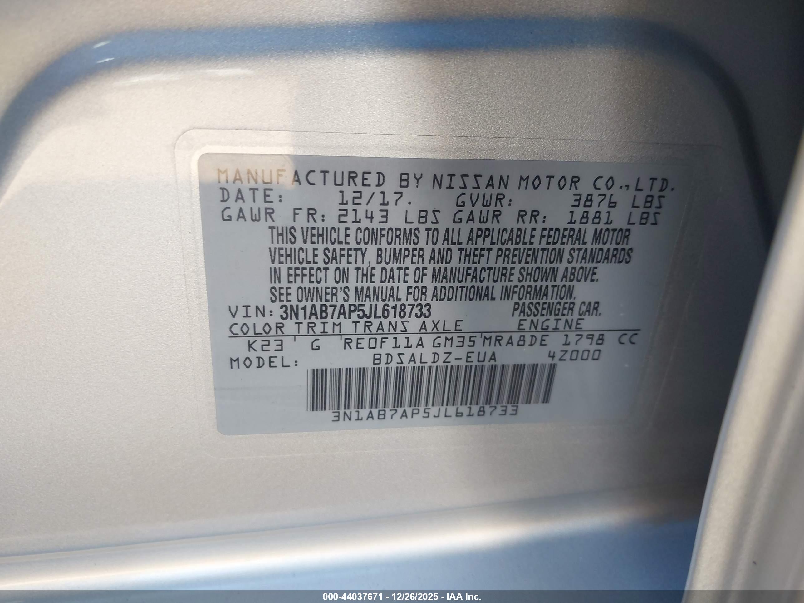 NISSAN SENTRA image 9