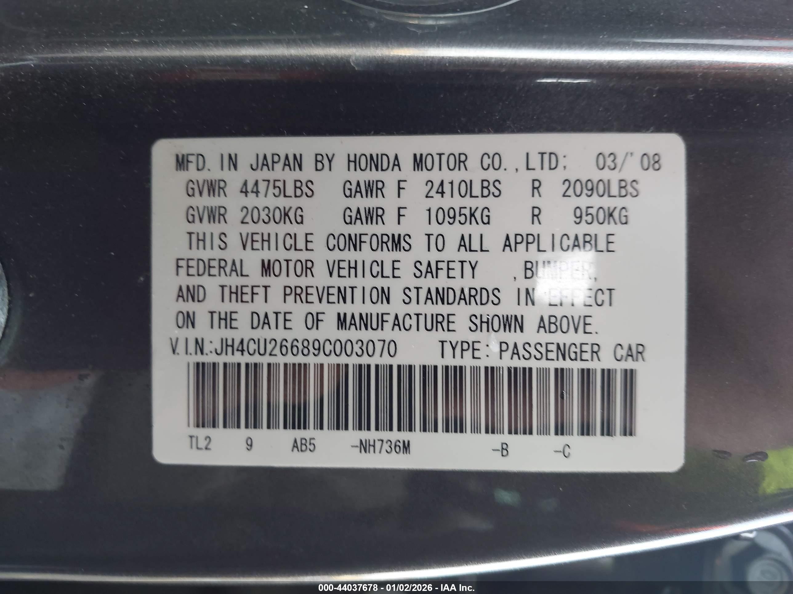 ACURA TSX image 9