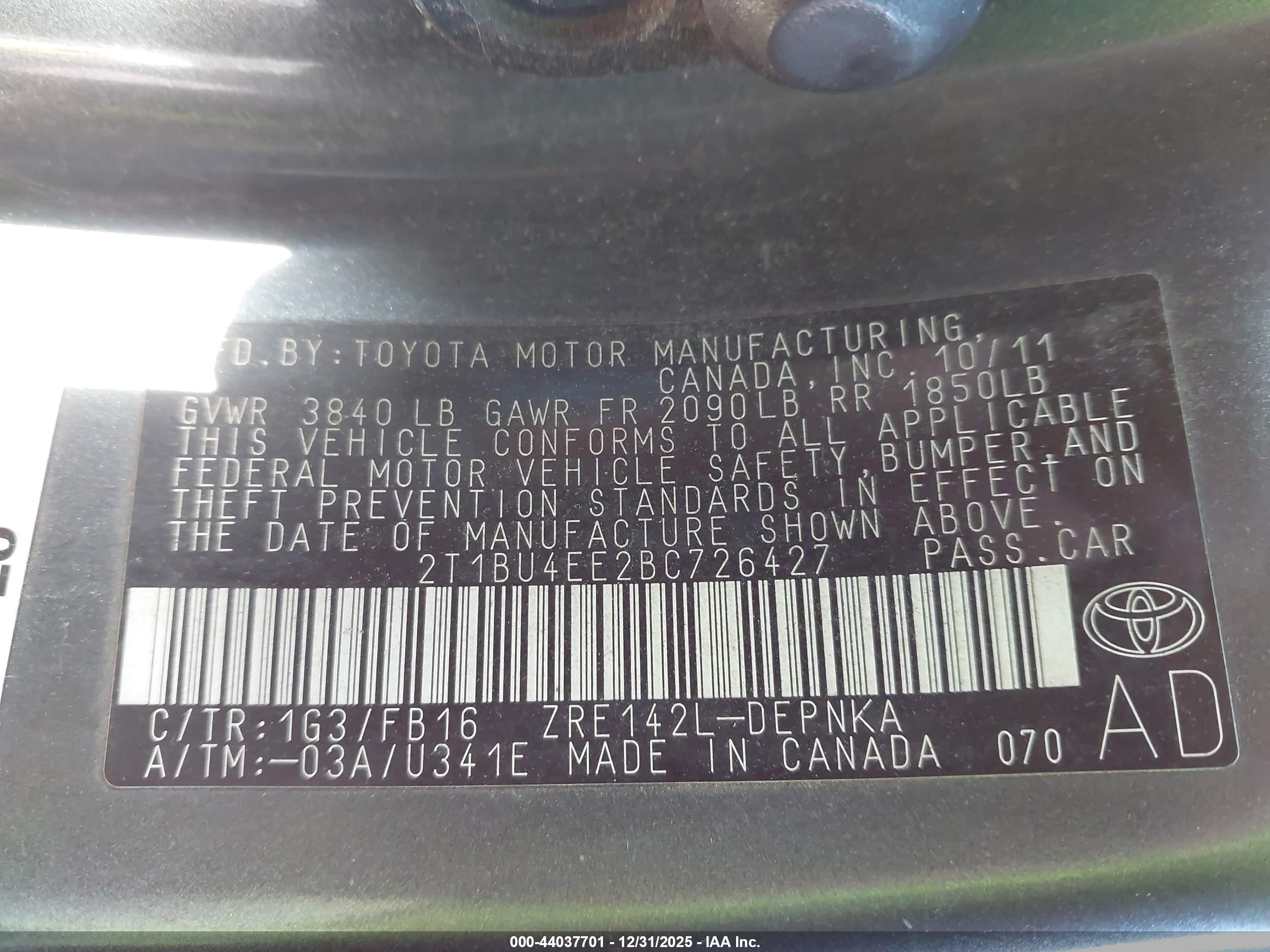 TOYOTA COROLLA image 9