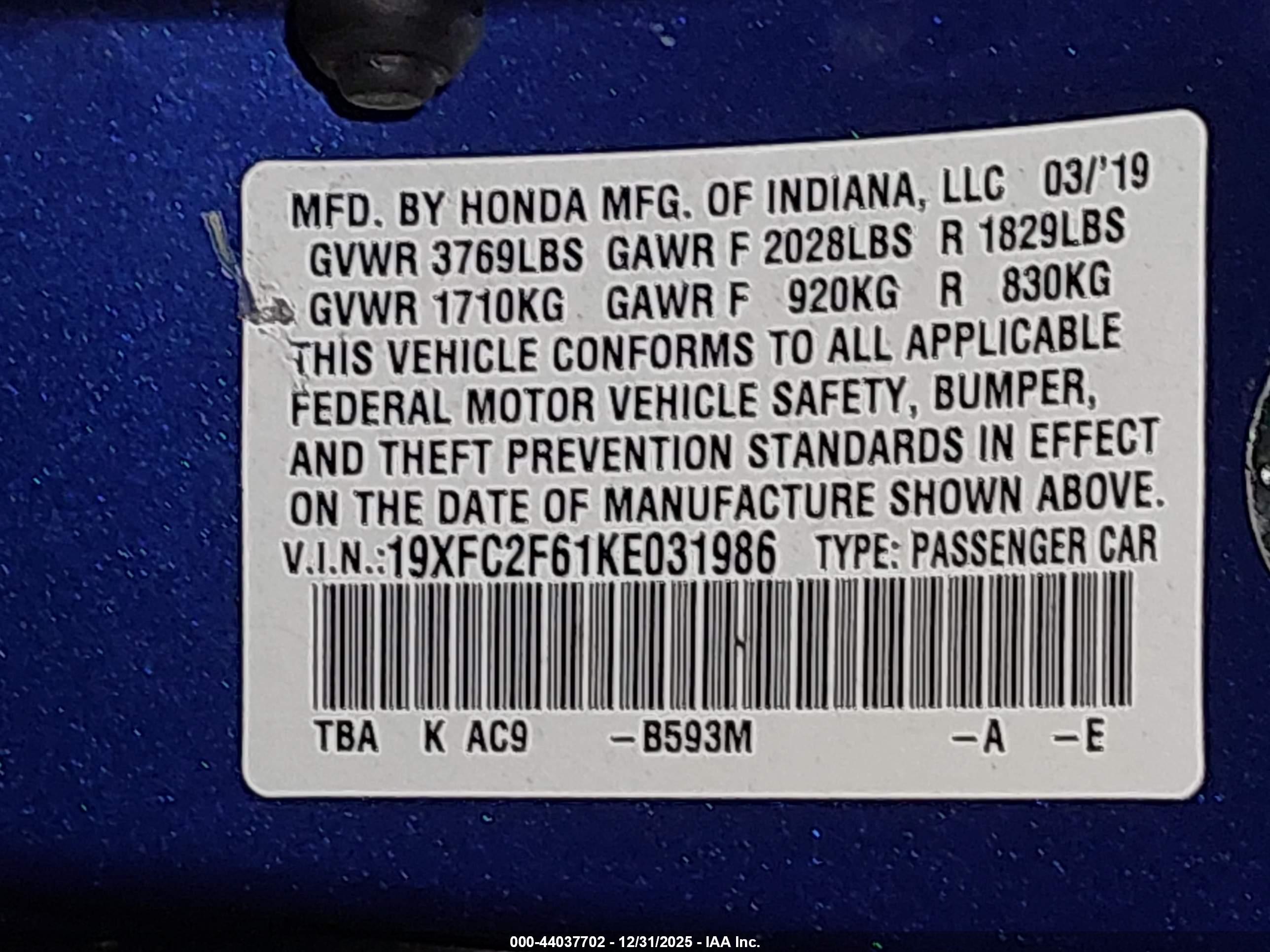 HONDA CIVIC image 9