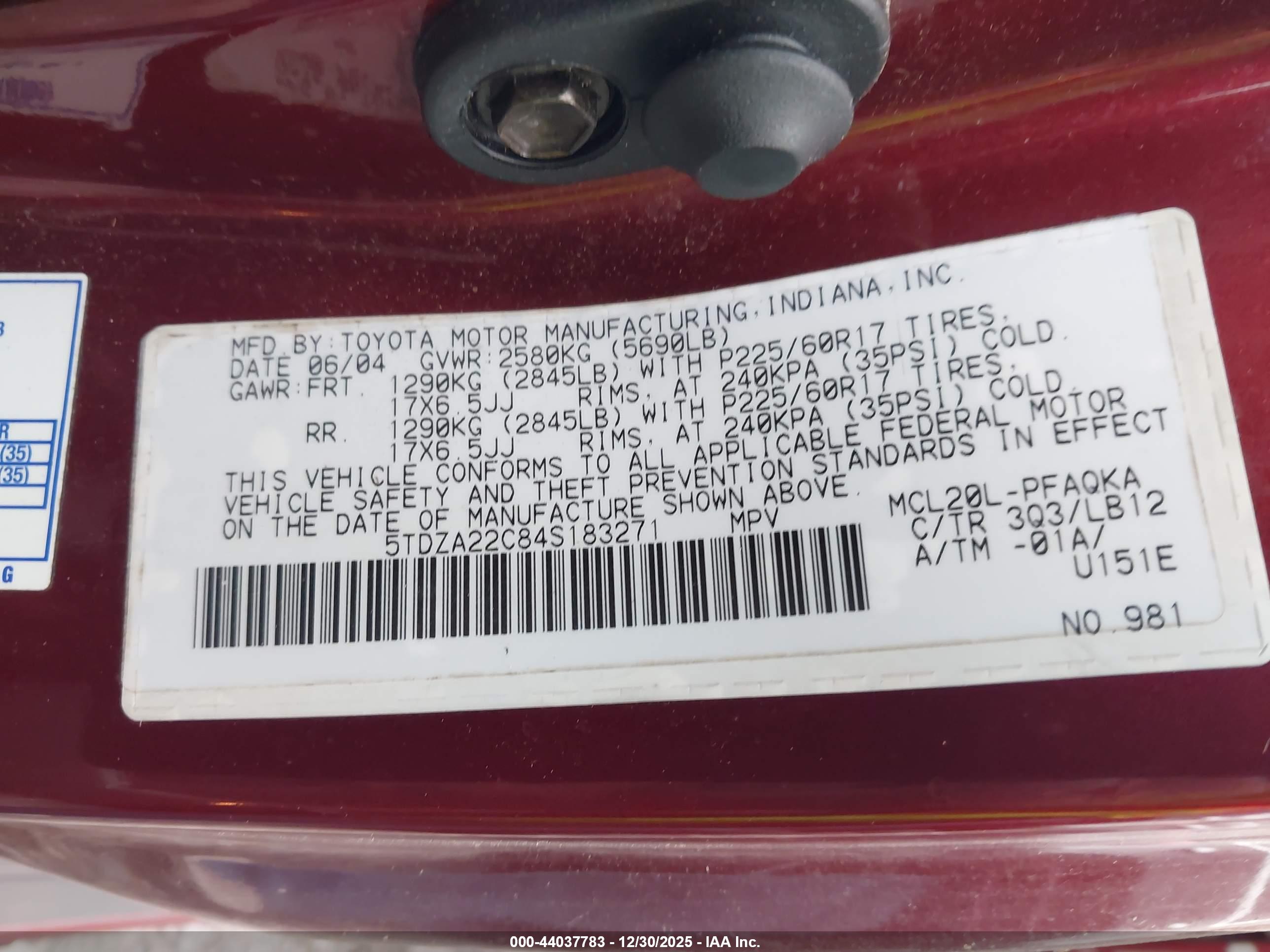 TOYOTA SIENNA image 9