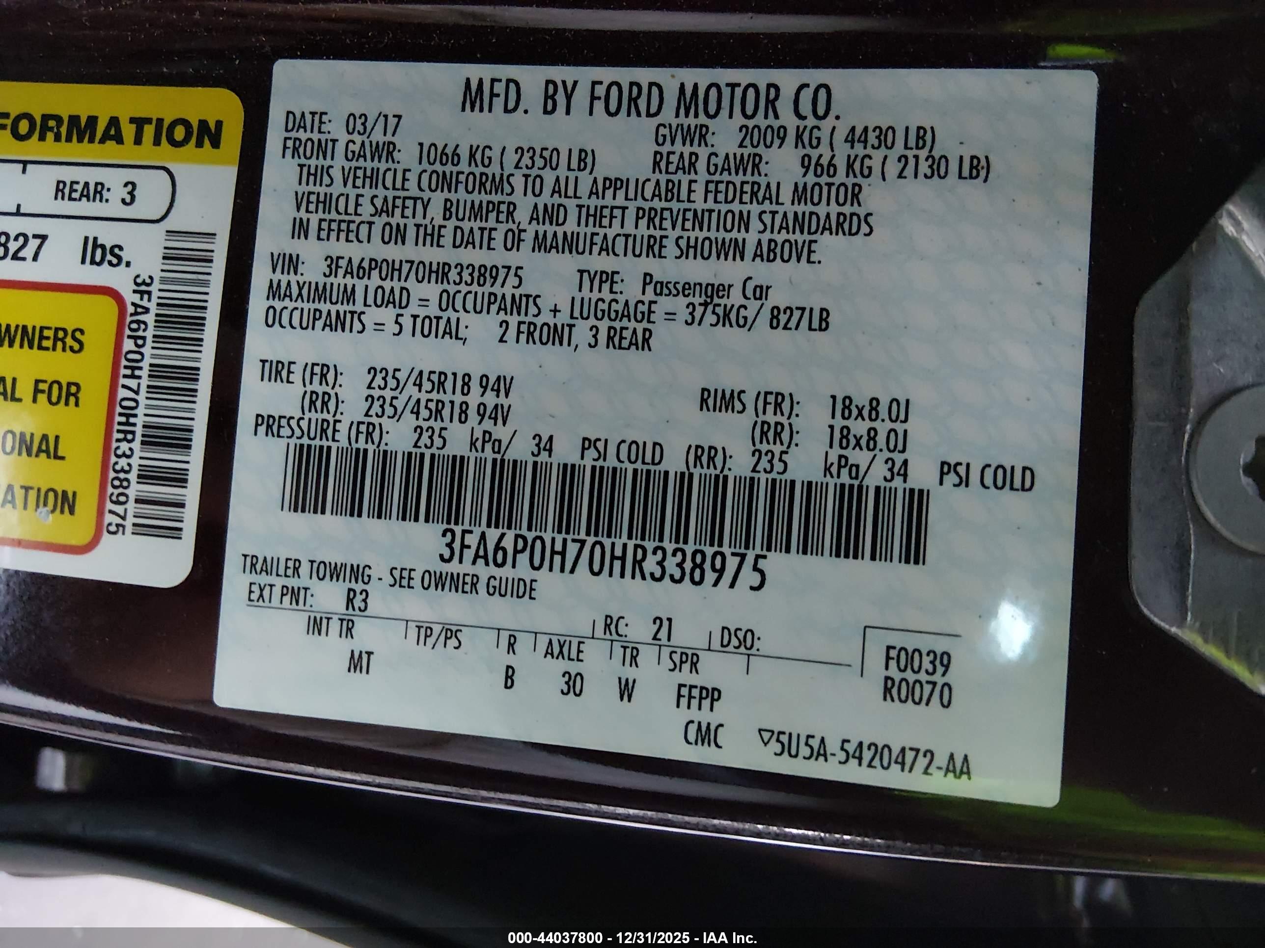 FORD FUSION image 9
