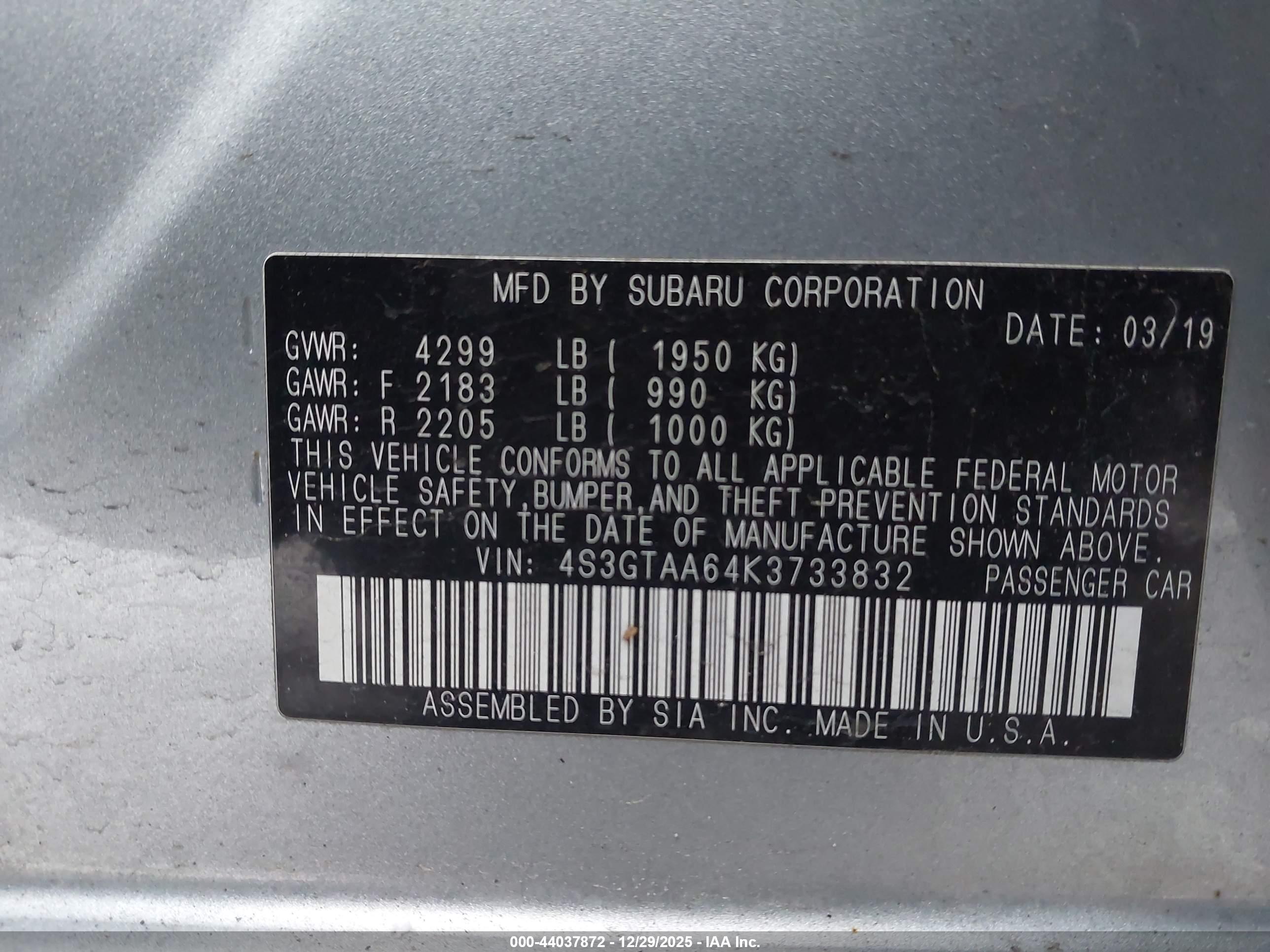 SUBARU IMPREZA image 9