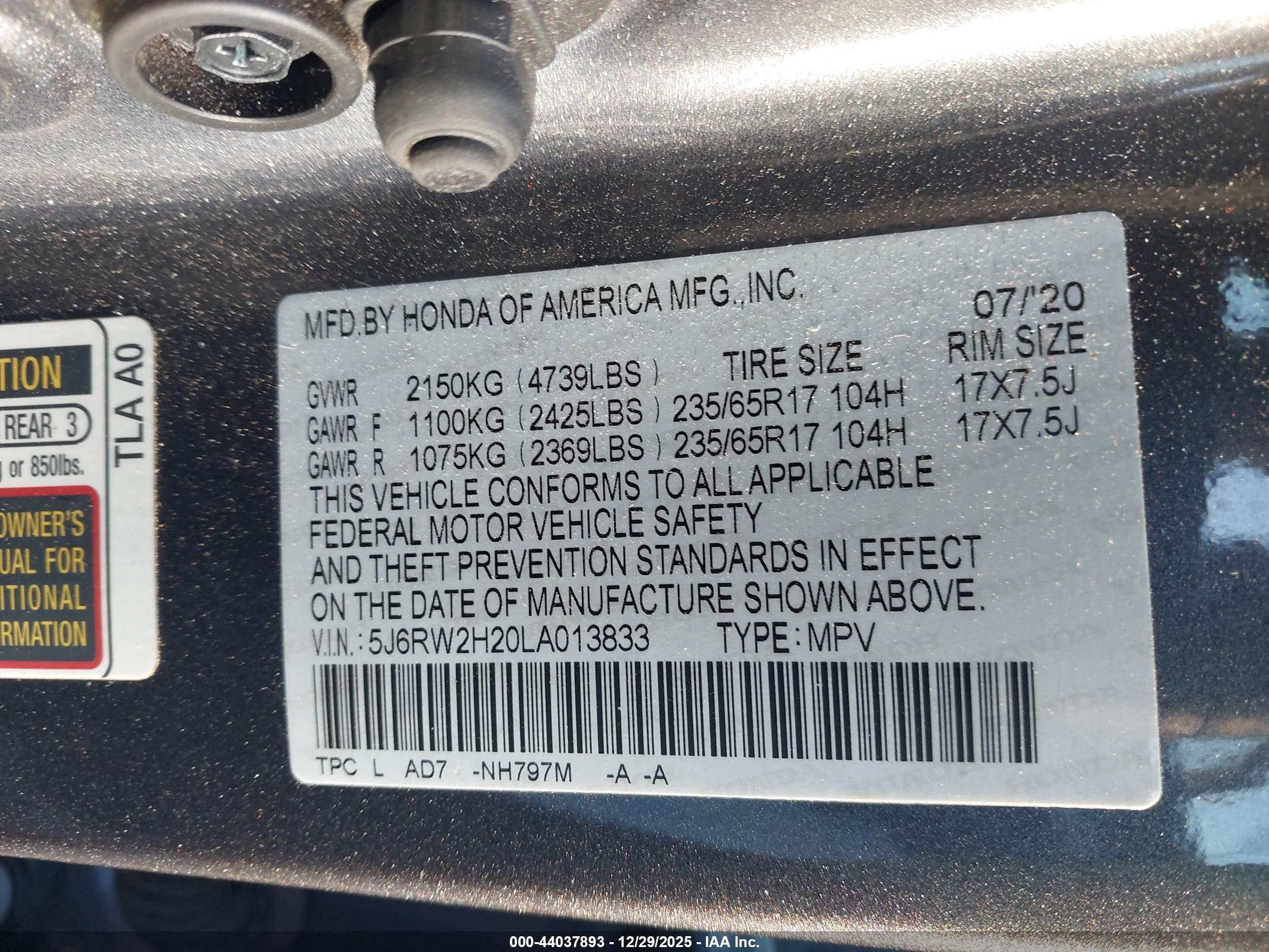 HONDA CR-V image 9