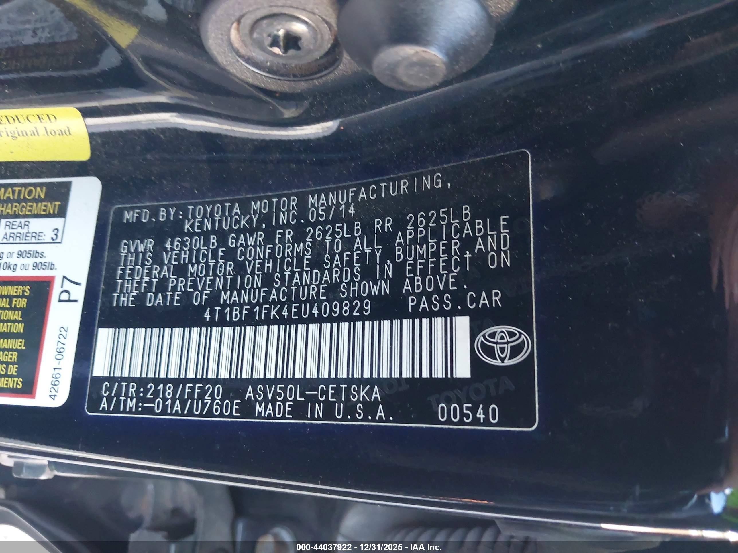 TOYOTA CAMRY image 9