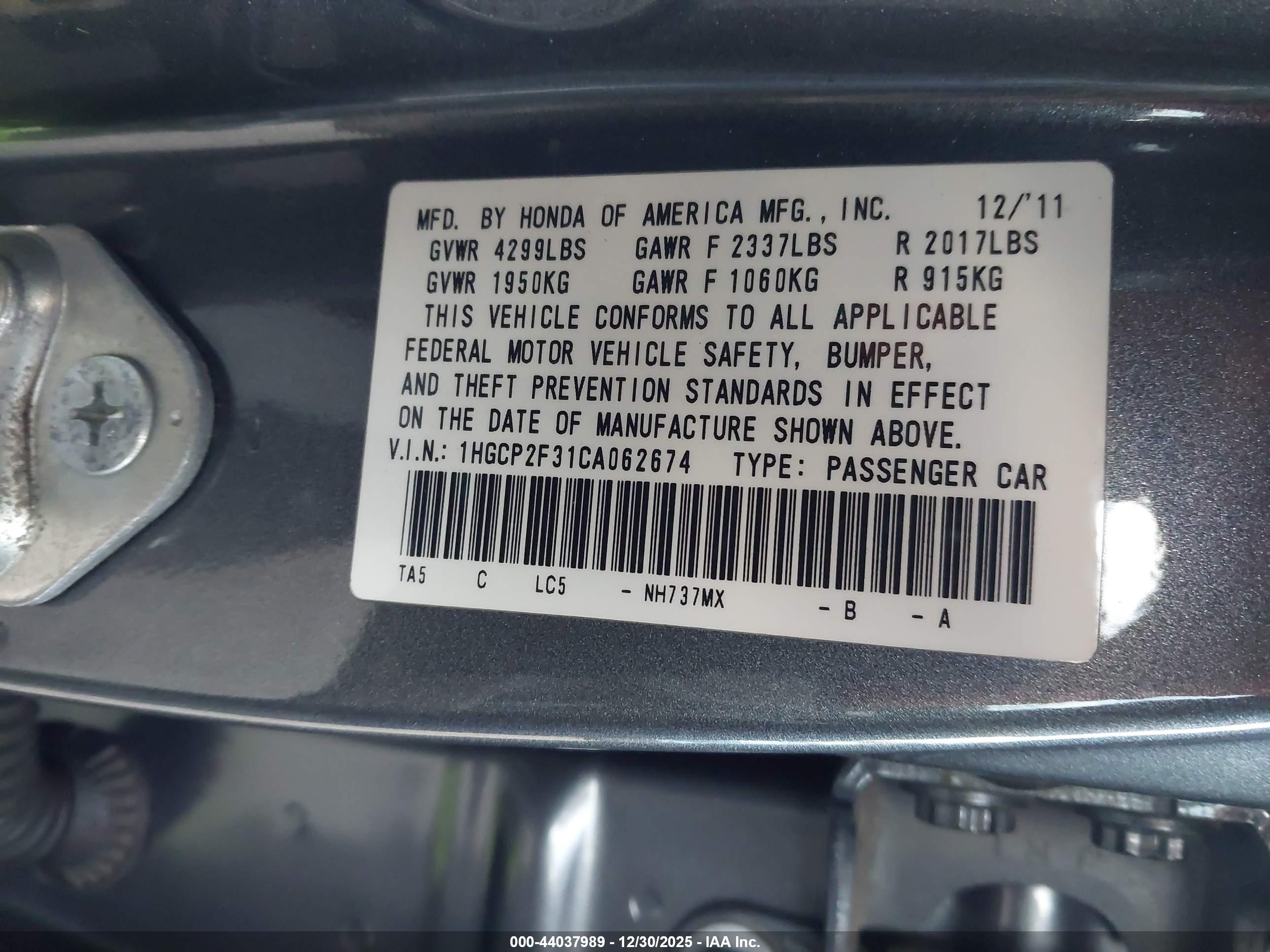HONDA ACCORD image 9
