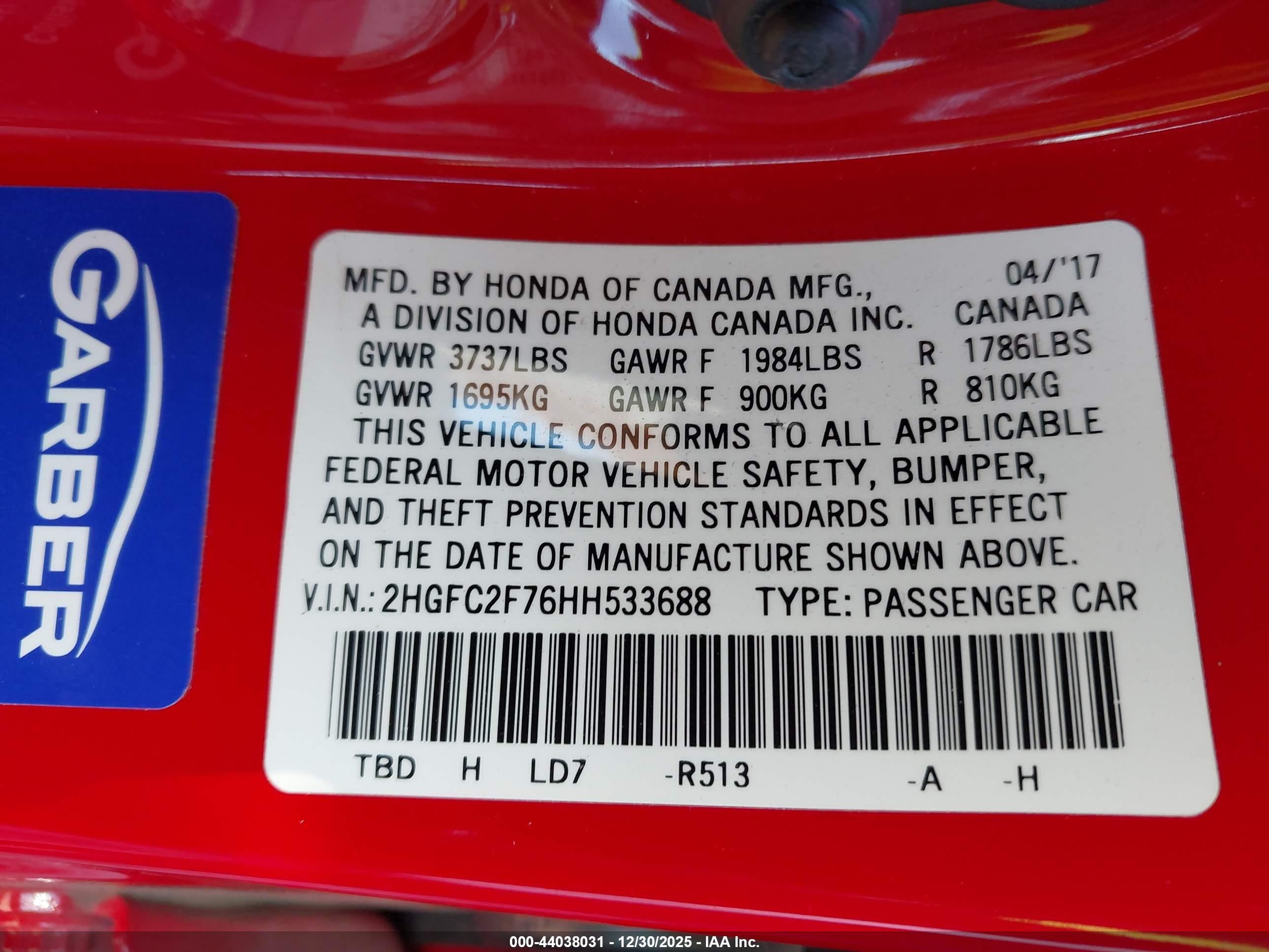 HONDA CIVIC image 9