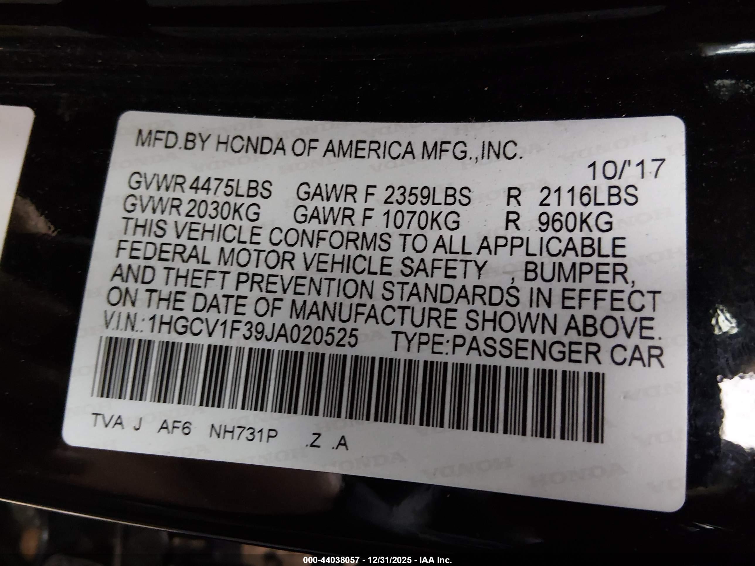 HONDA ACCORD image 9