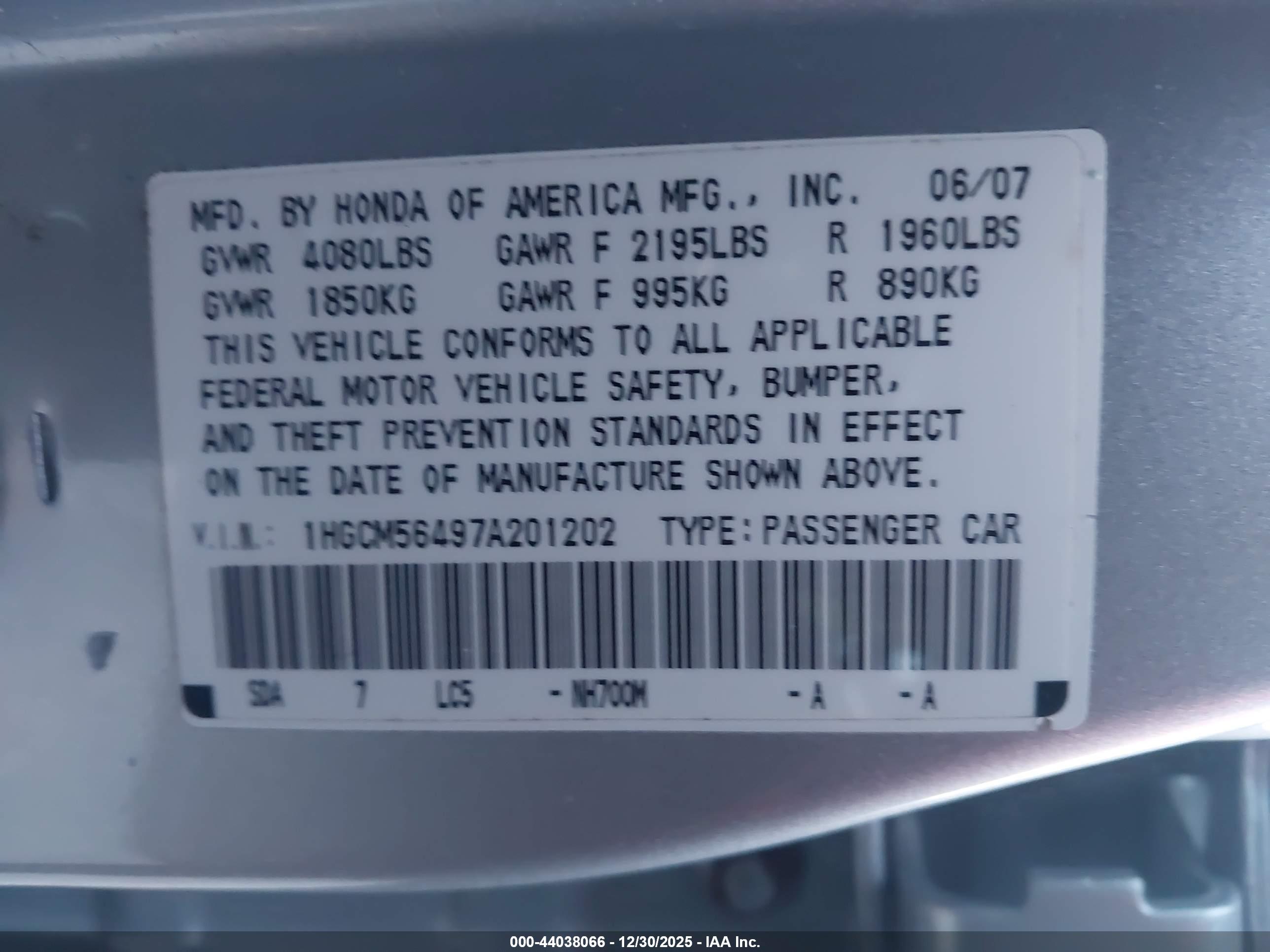 HONDA ACCORD image 9