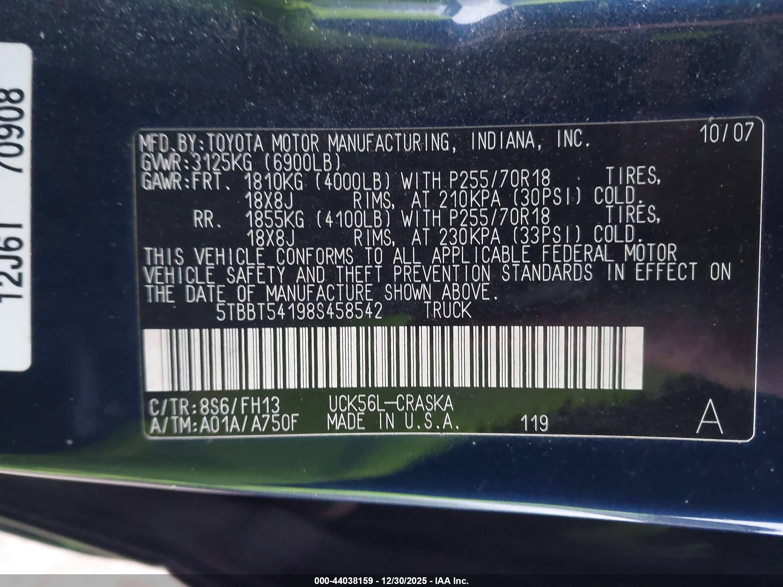 TOYOTA TUNDRA image 9