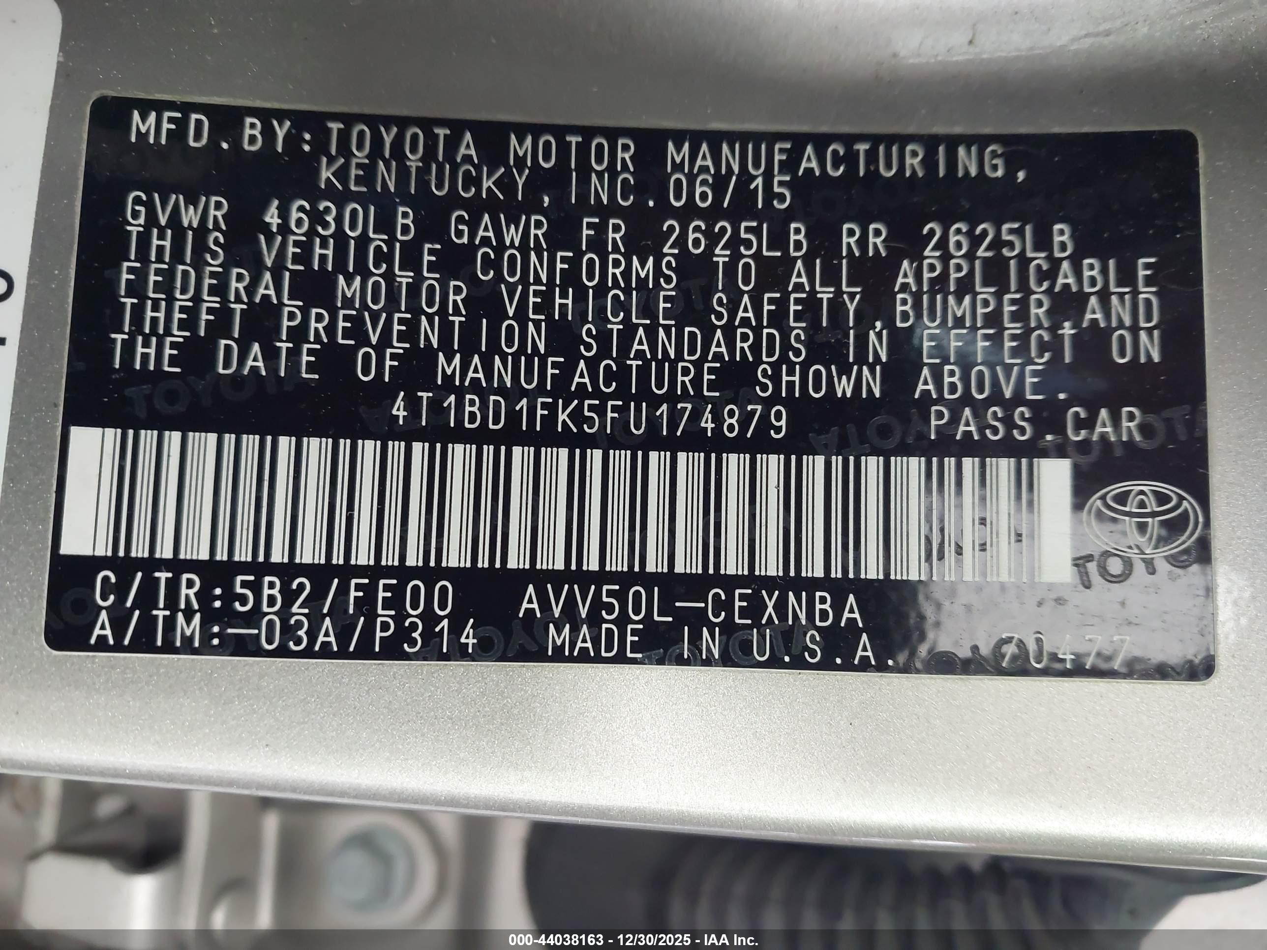 TOYOTA CAMRY image 9