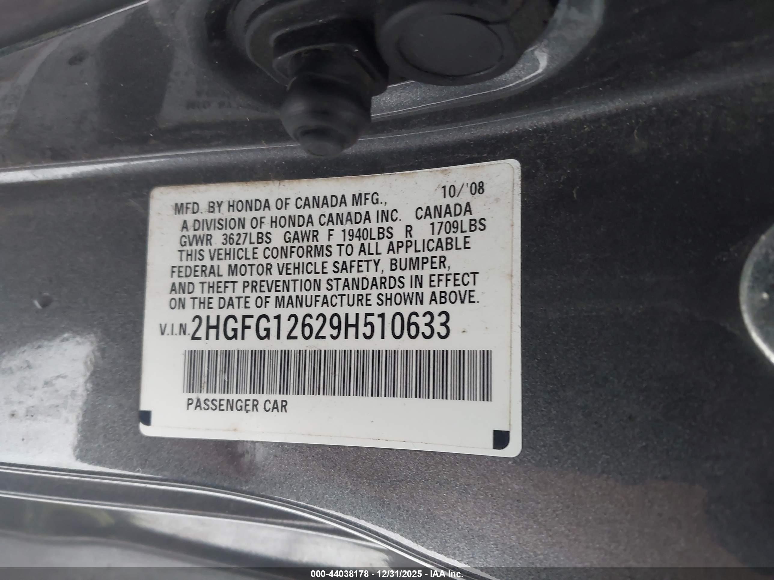 HONDA CIVIC image 9