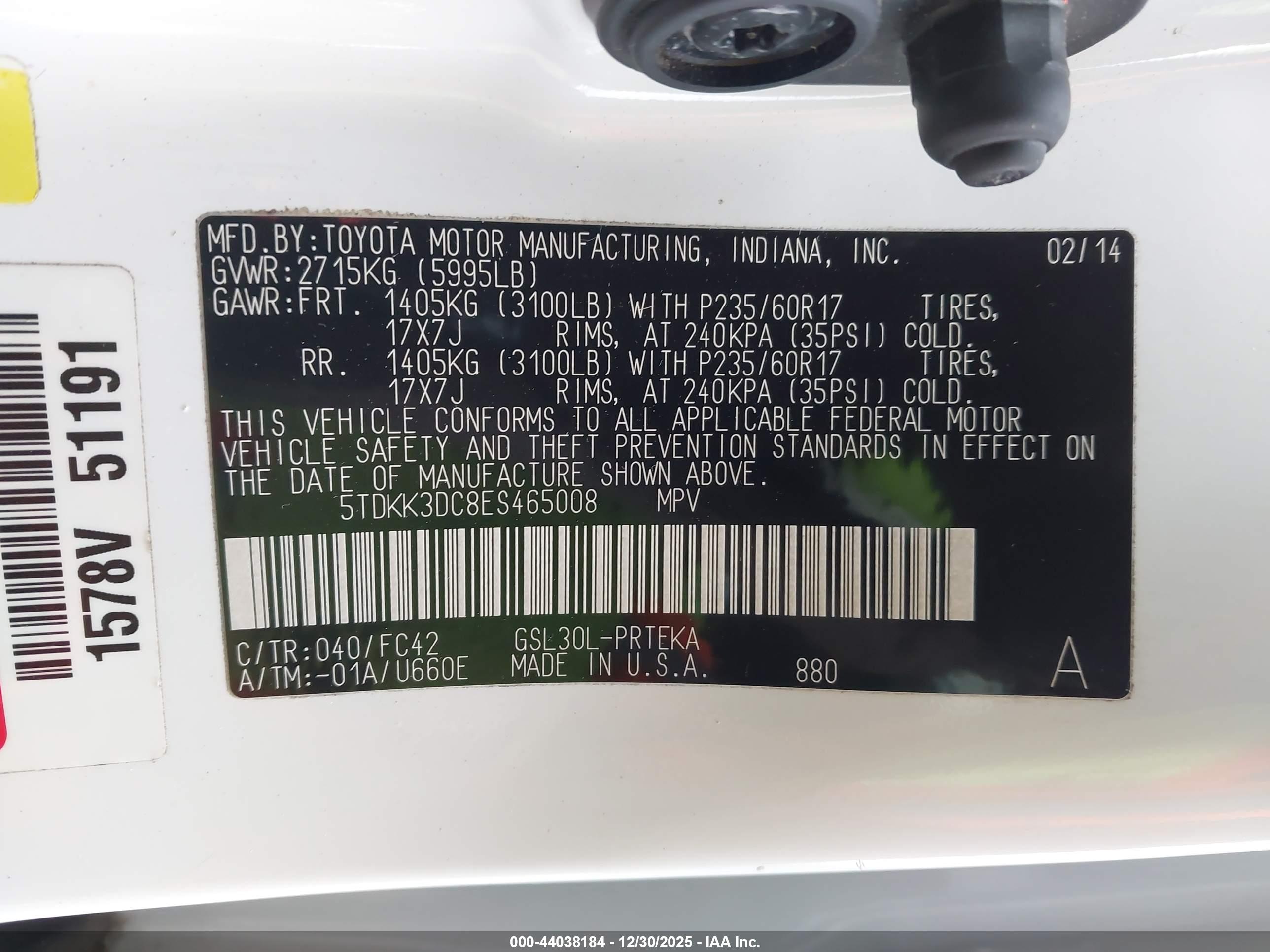 TOYOTA SIENNA image 9
