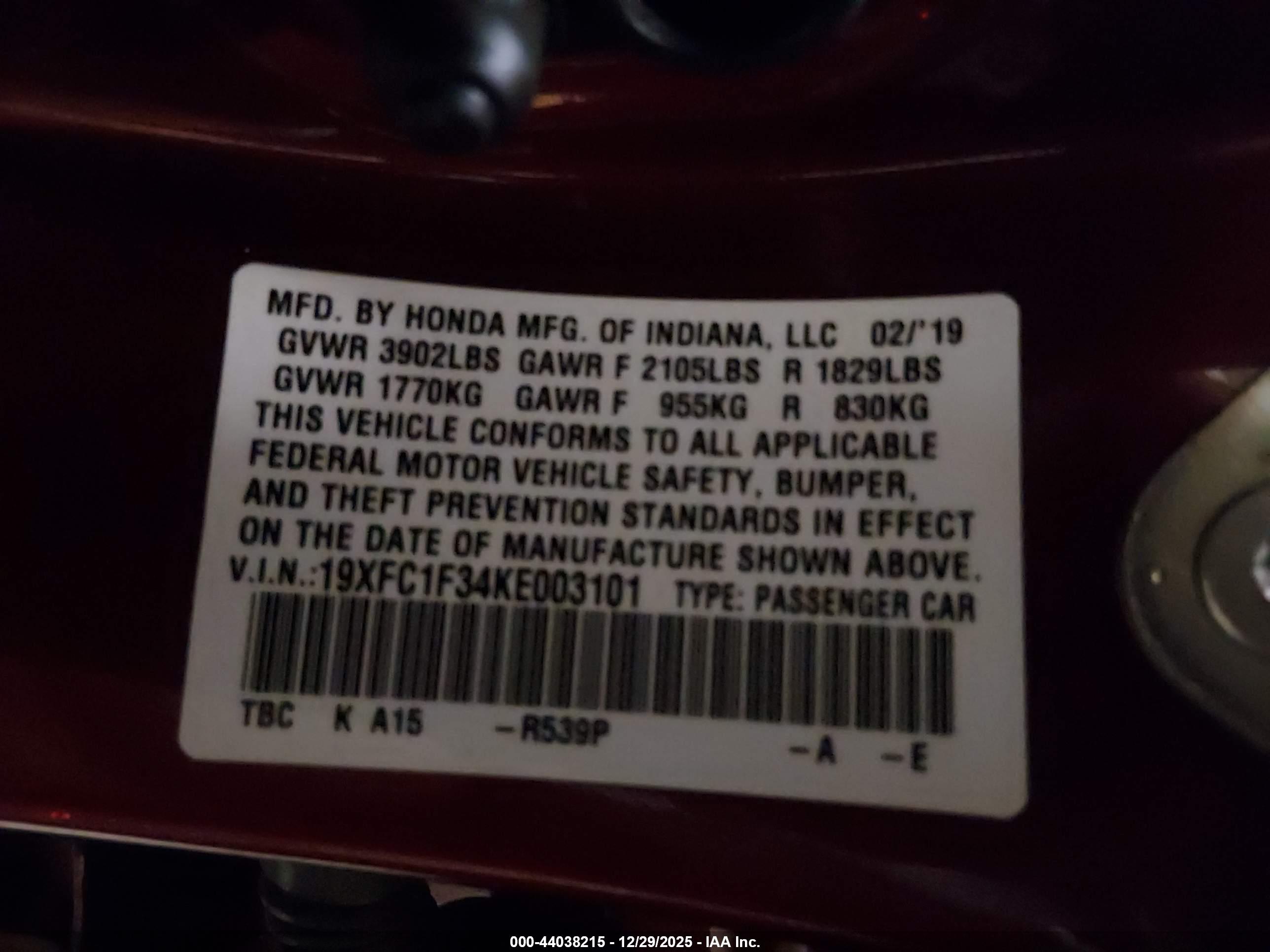 HONDA CIVIC image 9
