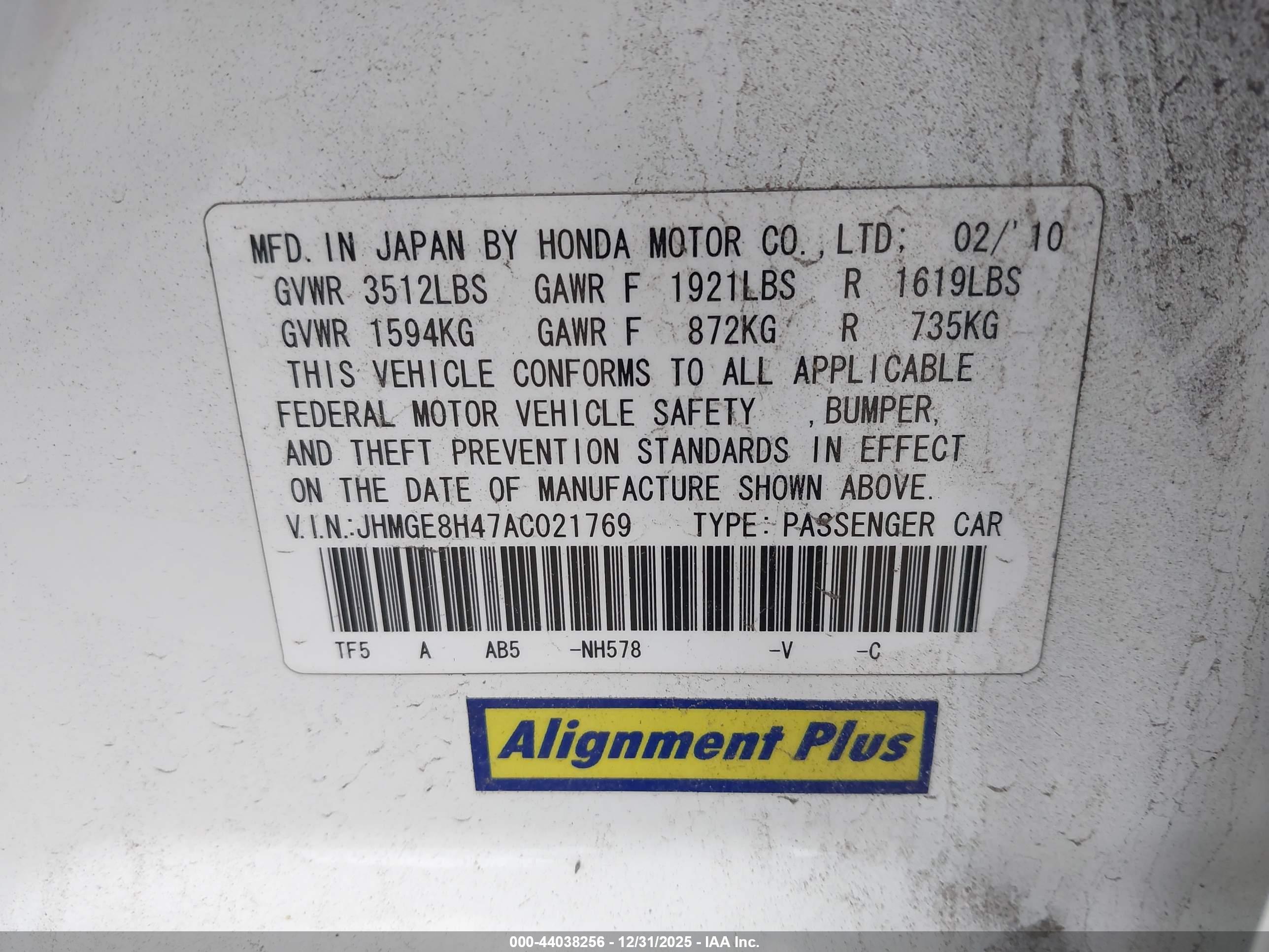 HONDA FIT image 9