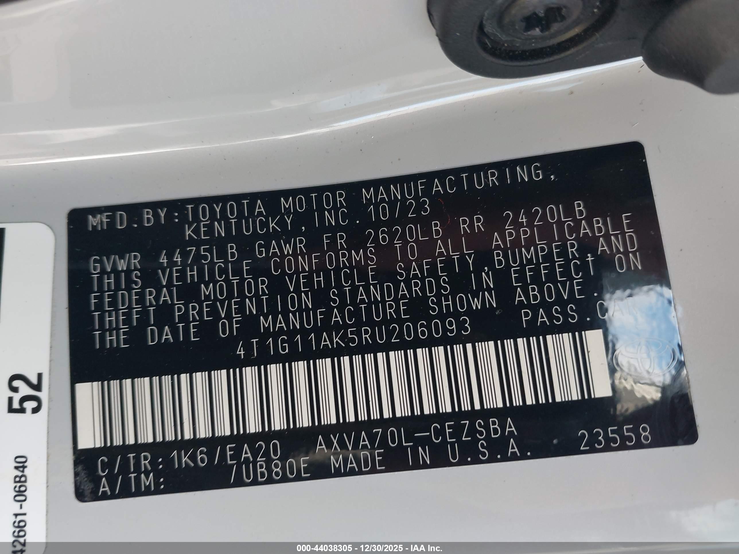 TOYOTA CAMRY image 9