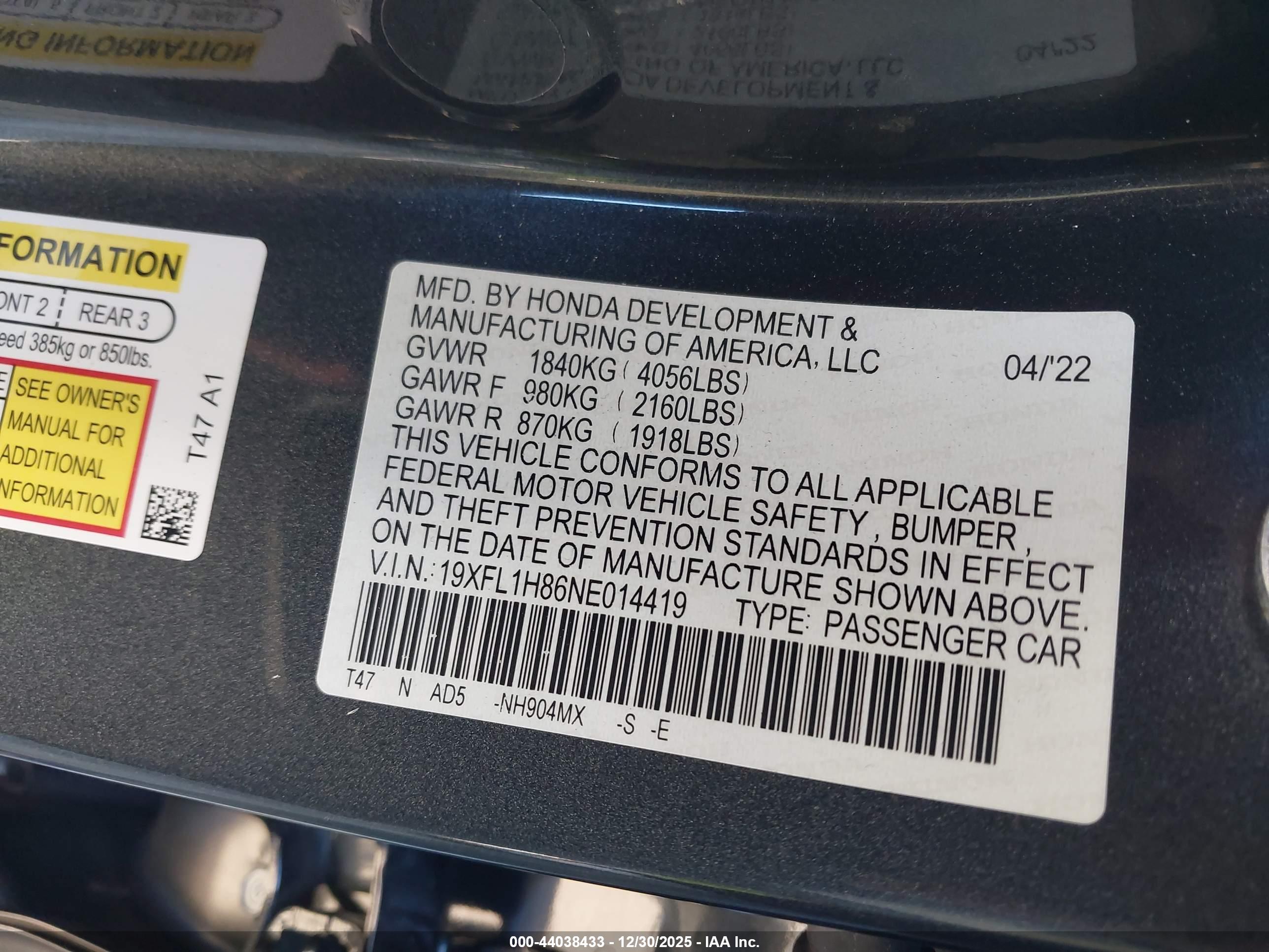 HONDA CIVIC image 9