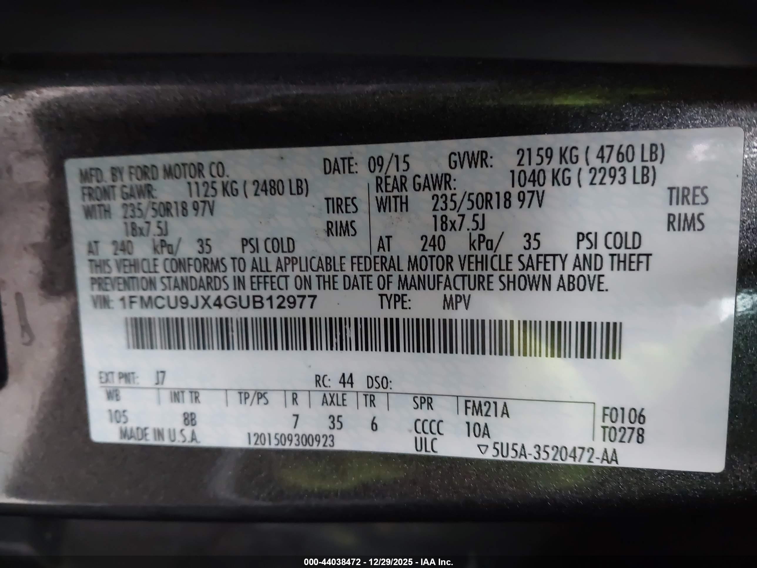 FORD ESCAPE image 9
