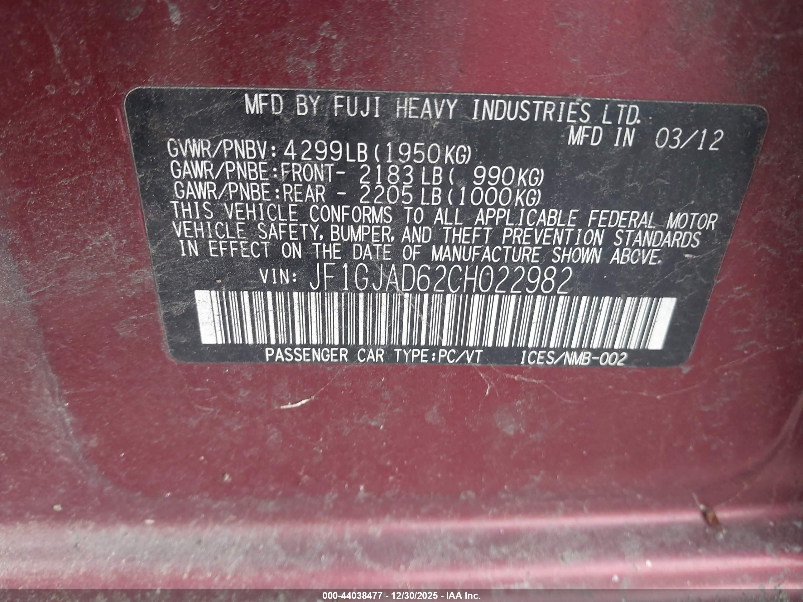 SUBARU IMPREZA image 9