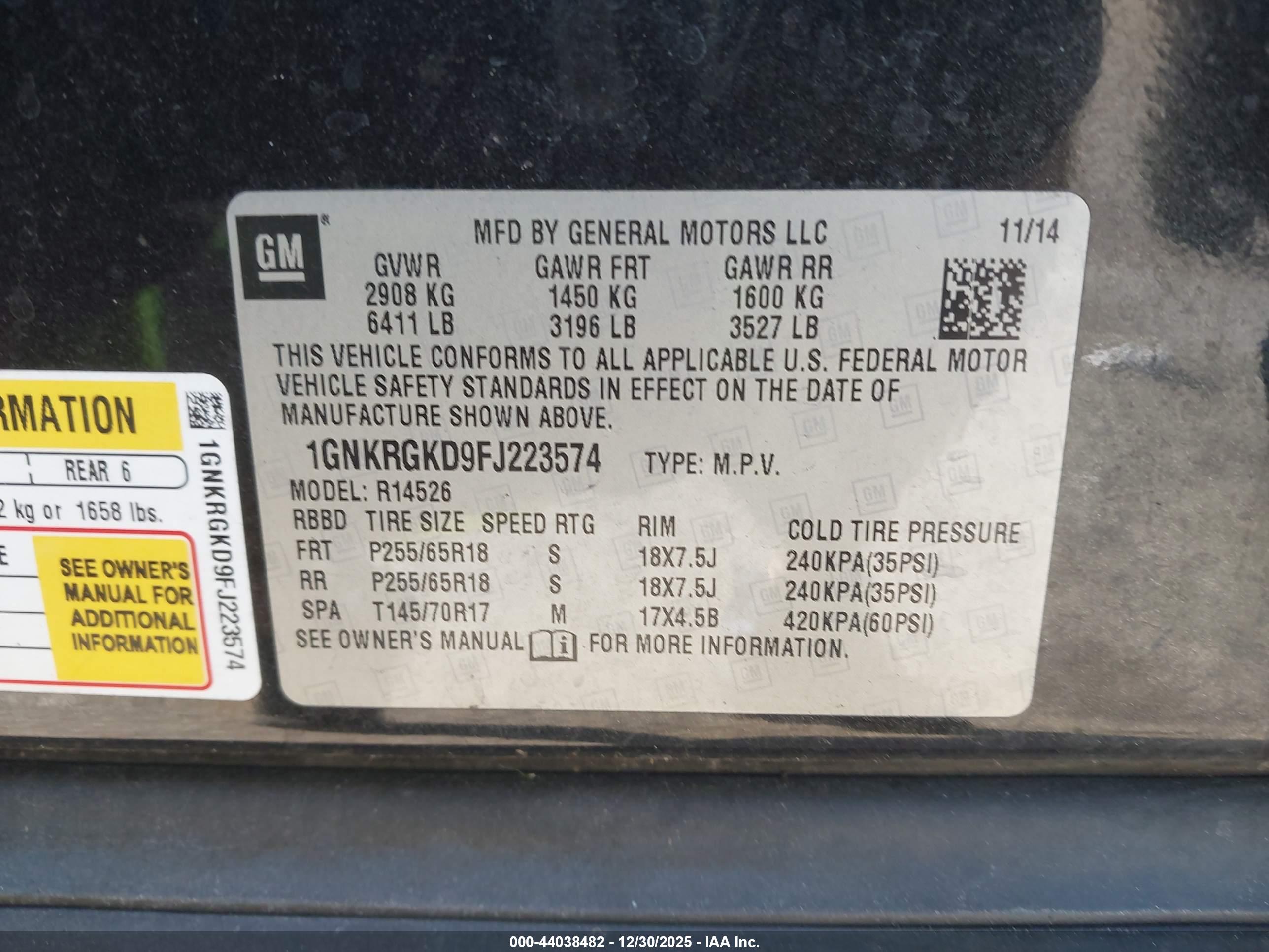 CHEVROLET TRAVERSE image 9