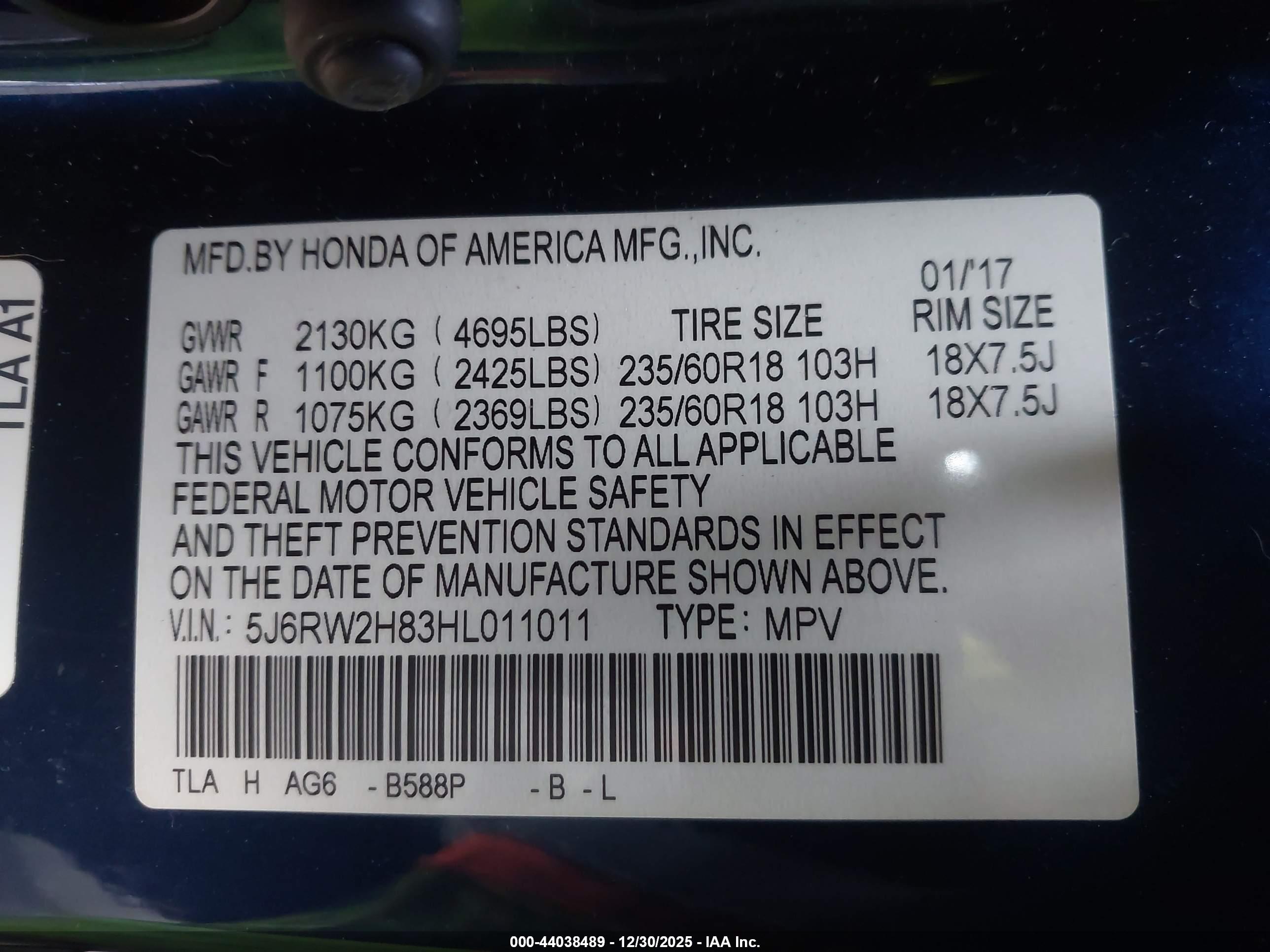 HONDA CR-V image 9
