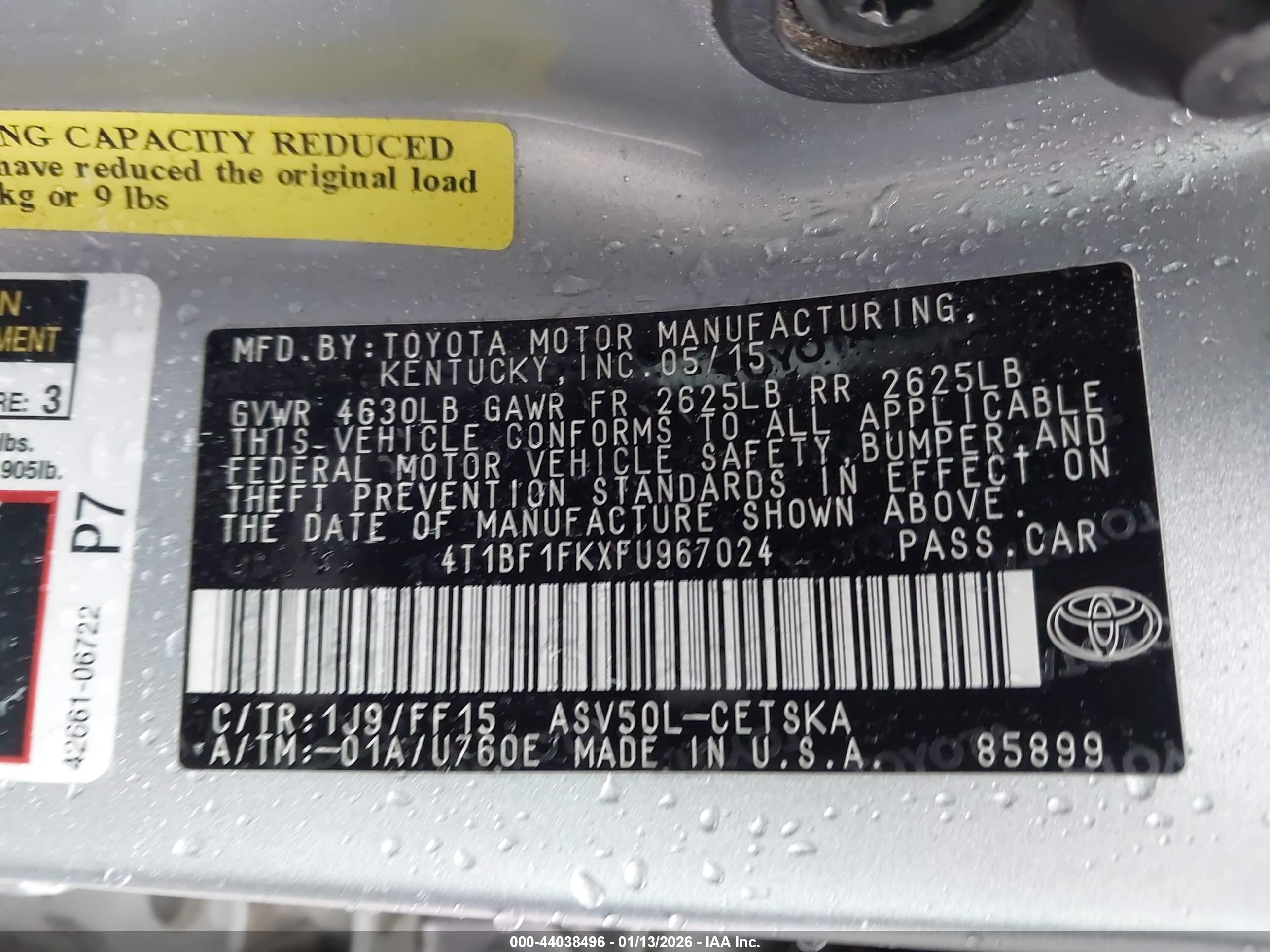 TOYOTA CAMRY image 9
