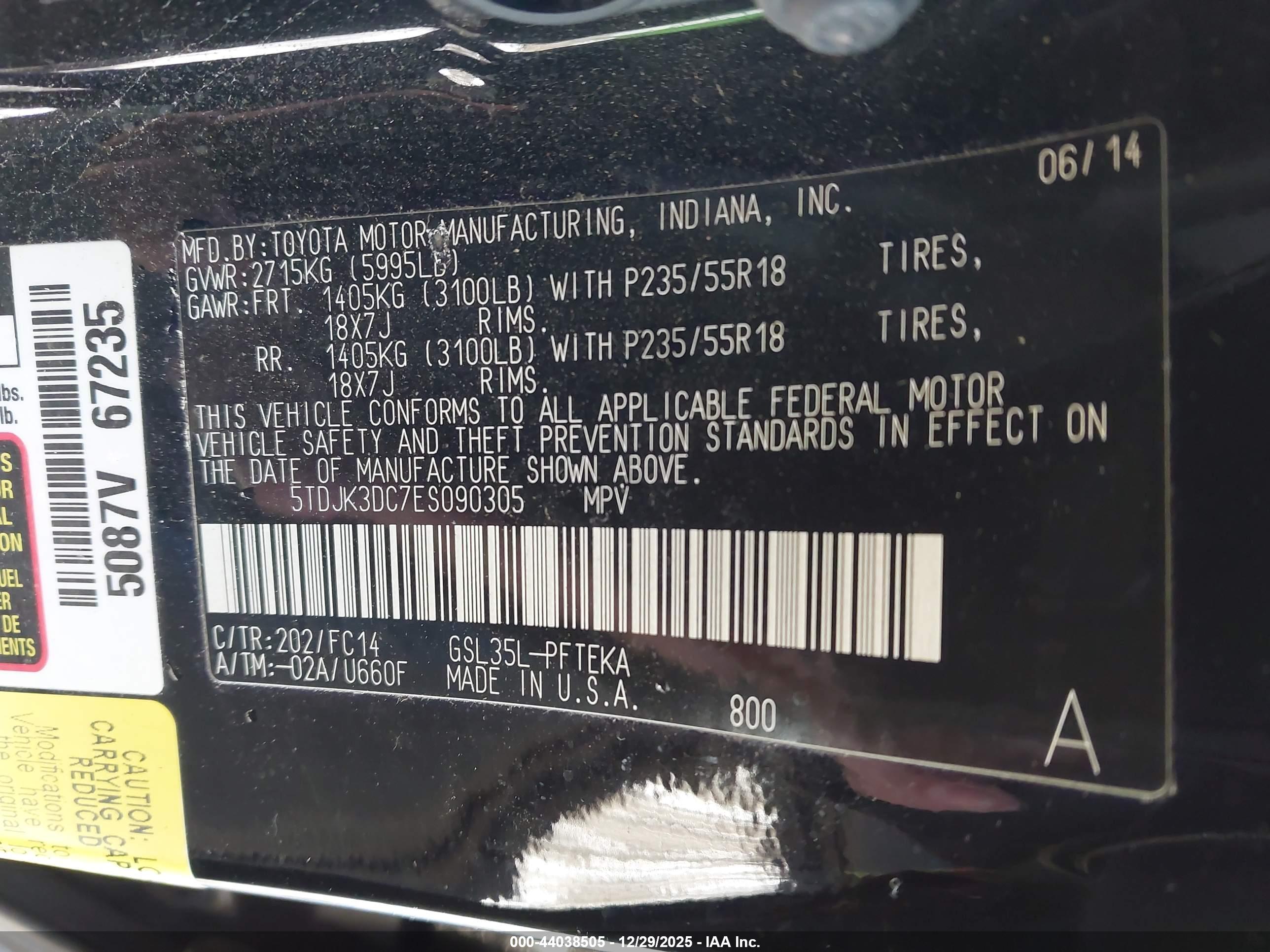 TOYOTA SIENNA image 9