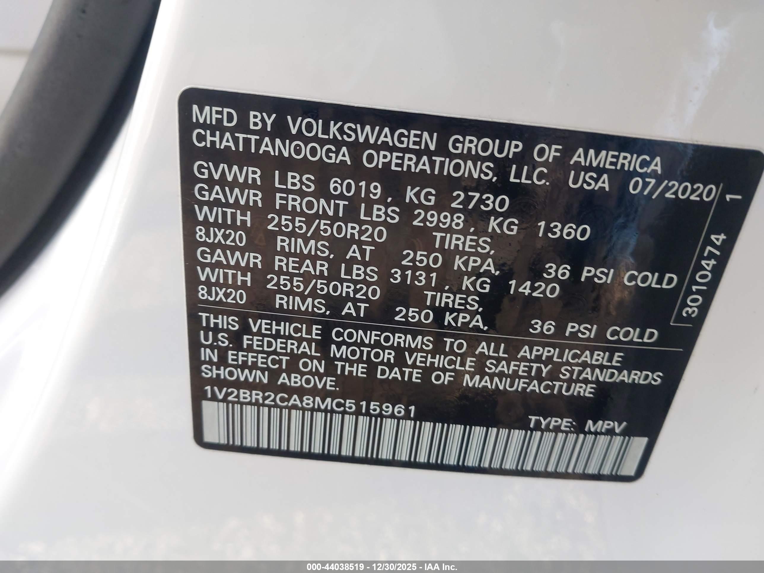 VOLKSWAGEN ATLAS image 9