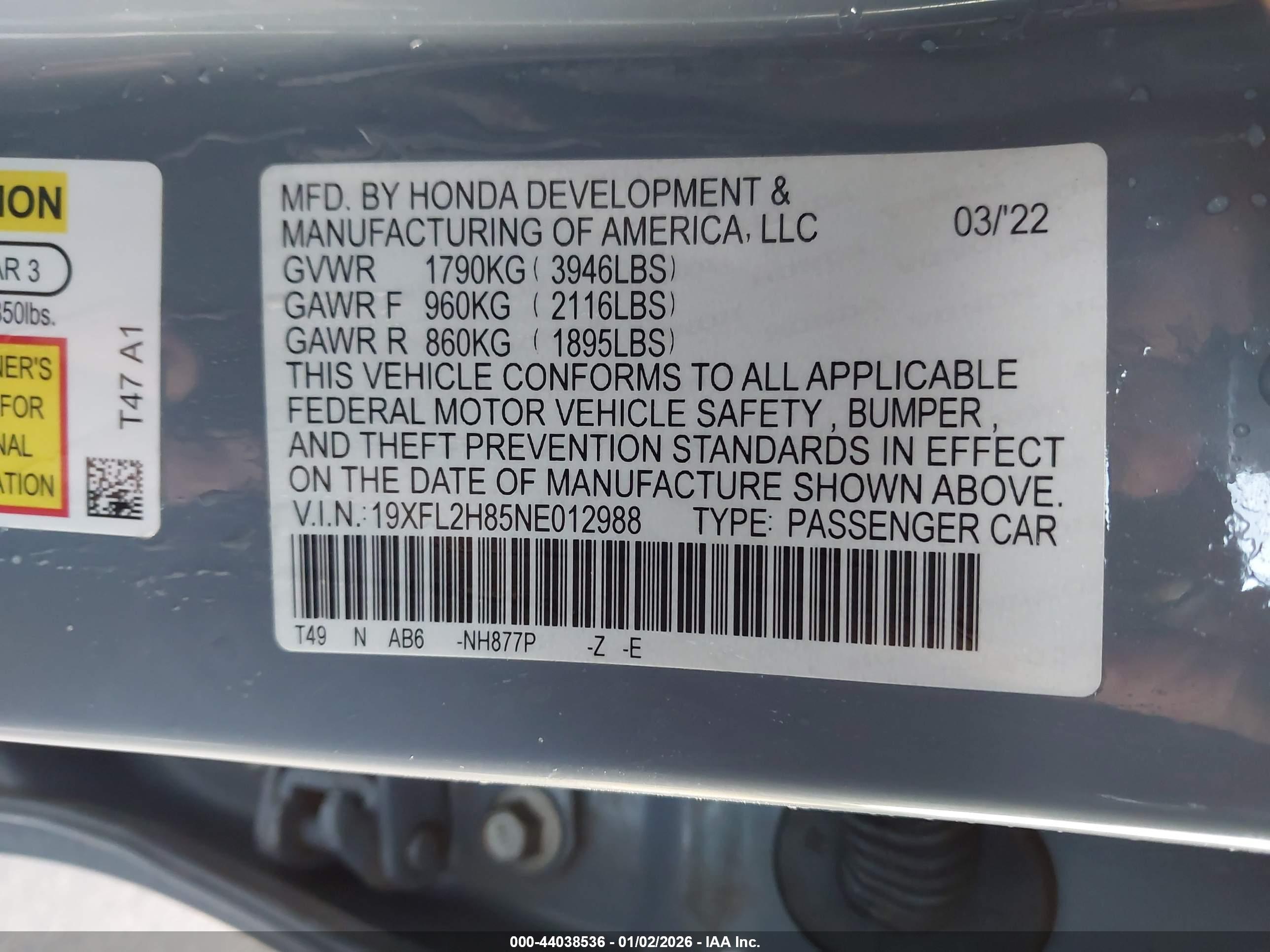 HONDA CIVIC image 9