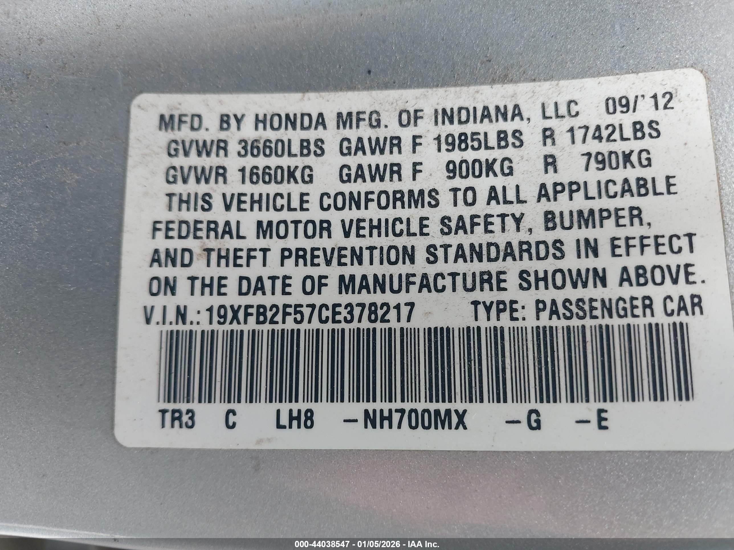 HONDA CIVIC image 9