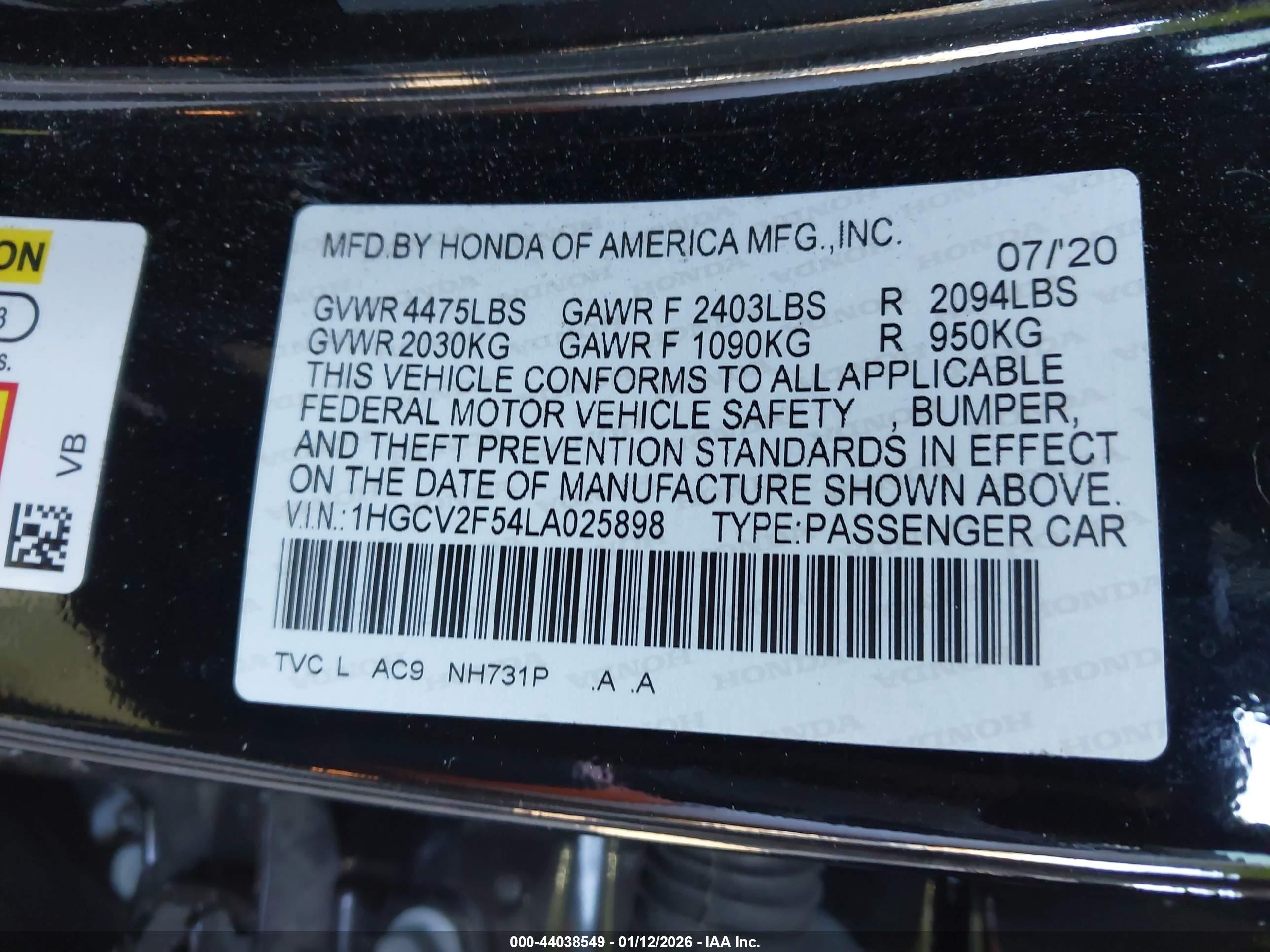 HONDA ACCORD image 9