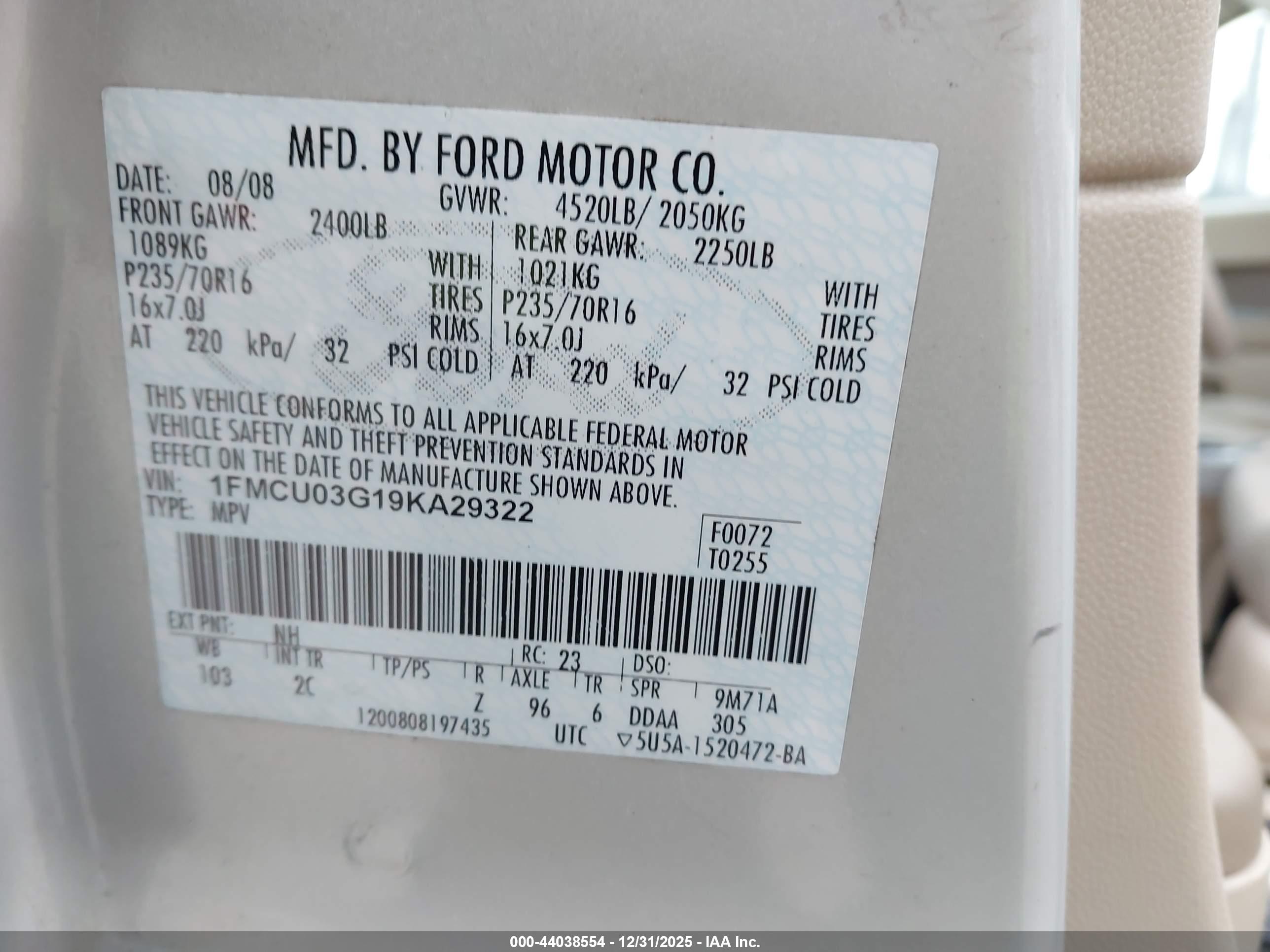 FORD ESCAPE image 9