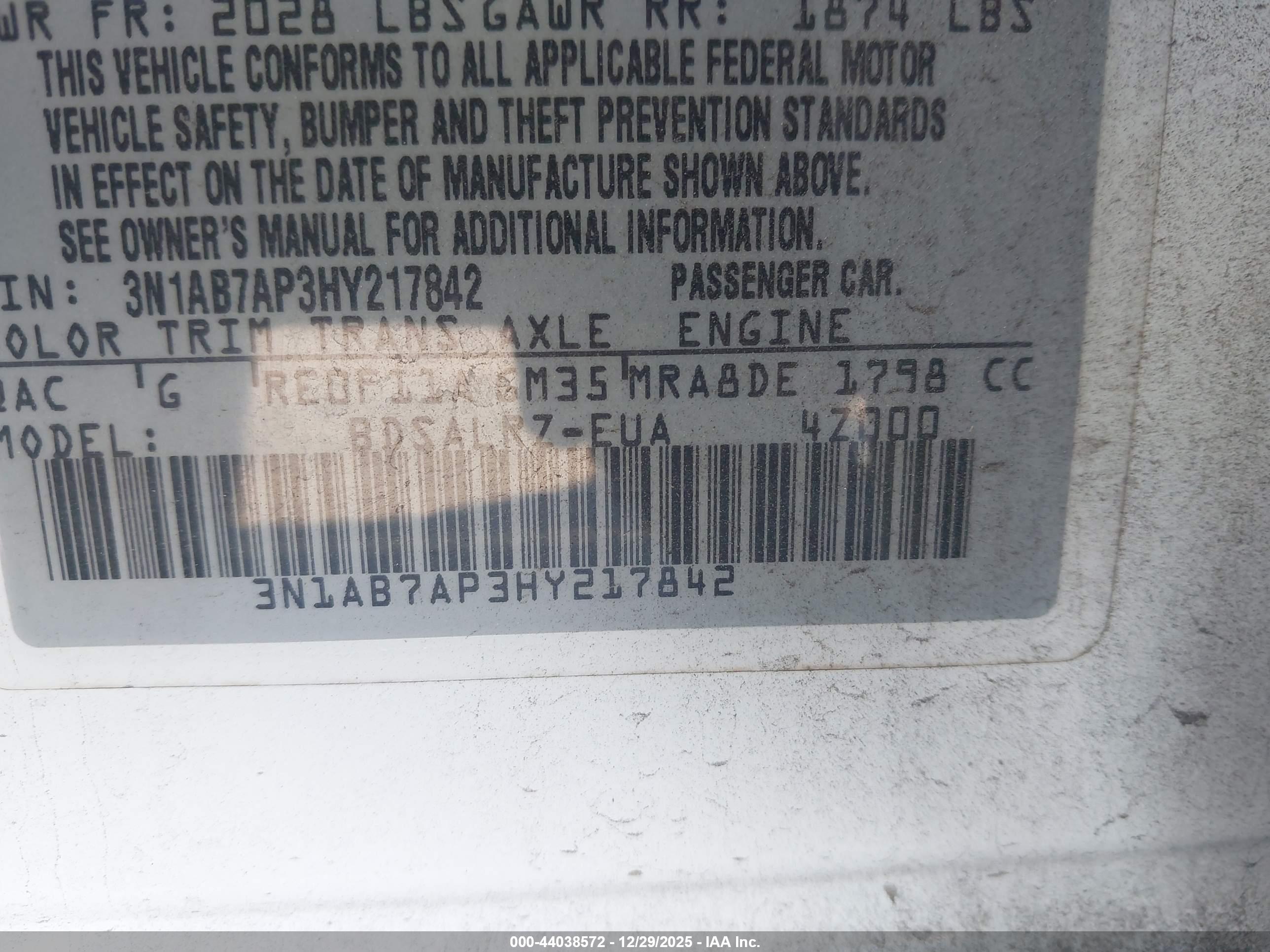 NISSAN SENTRA image 9