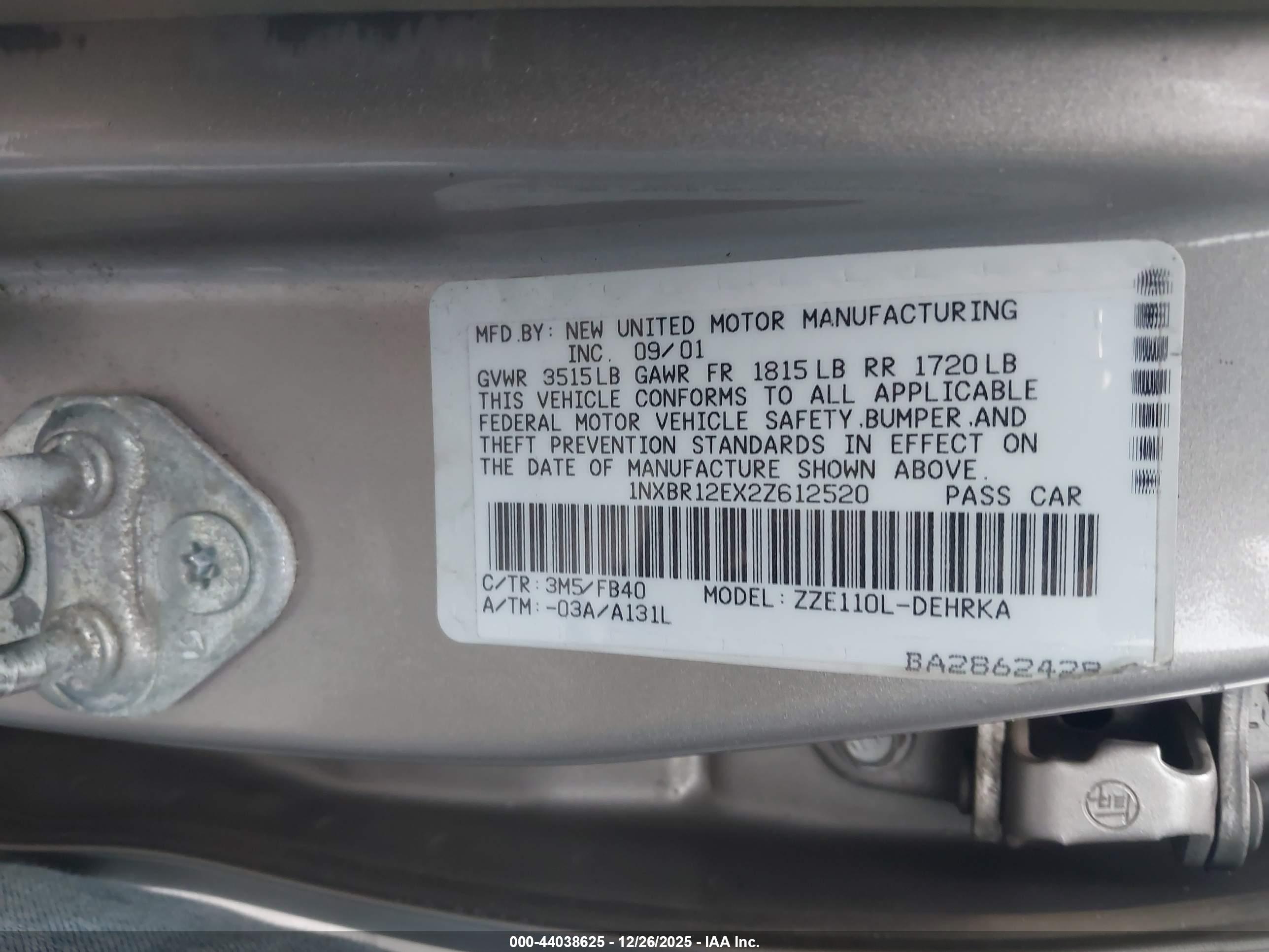 TOYOTA COROLLA image 9