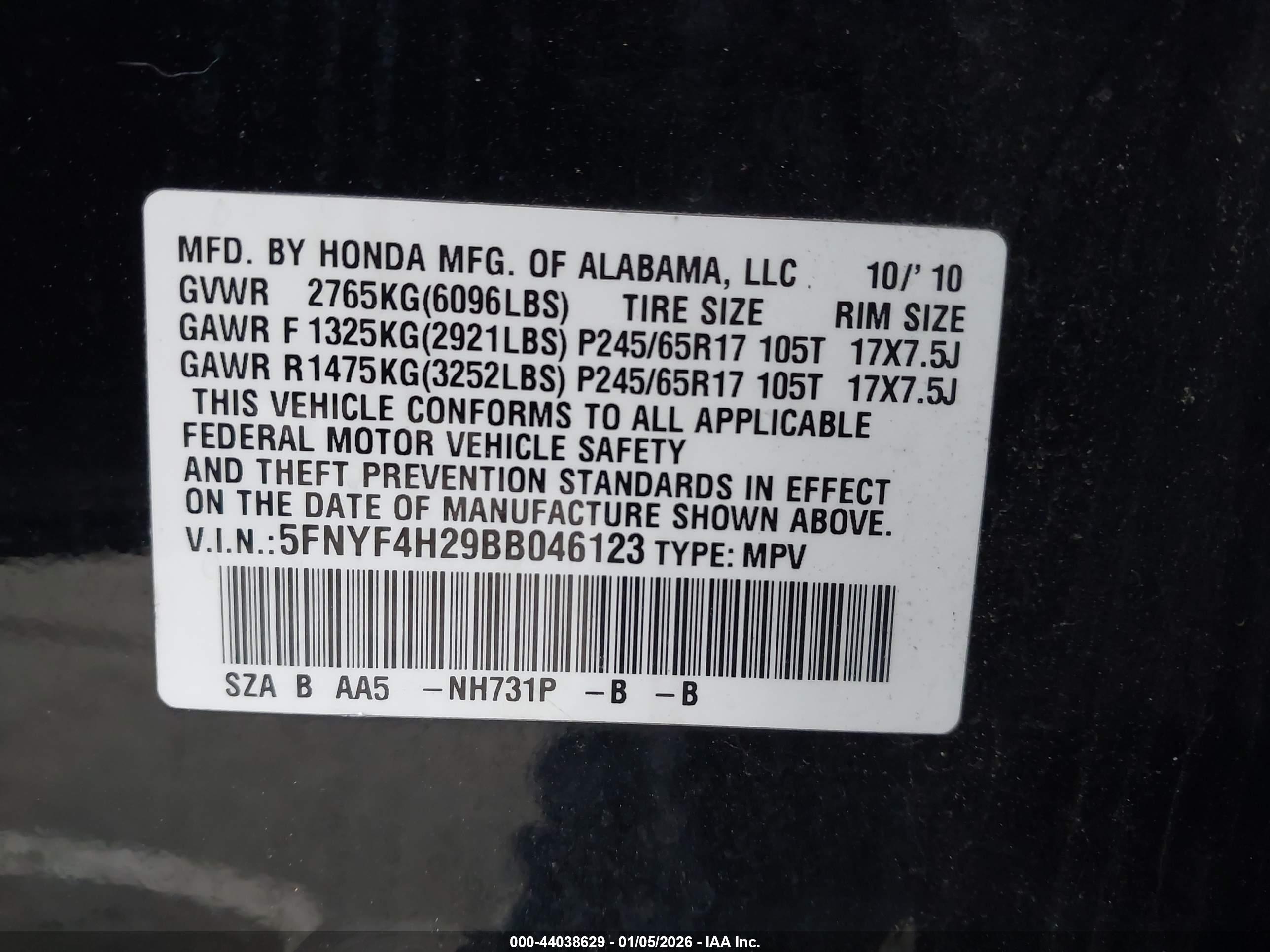HONDA PILOT image 9