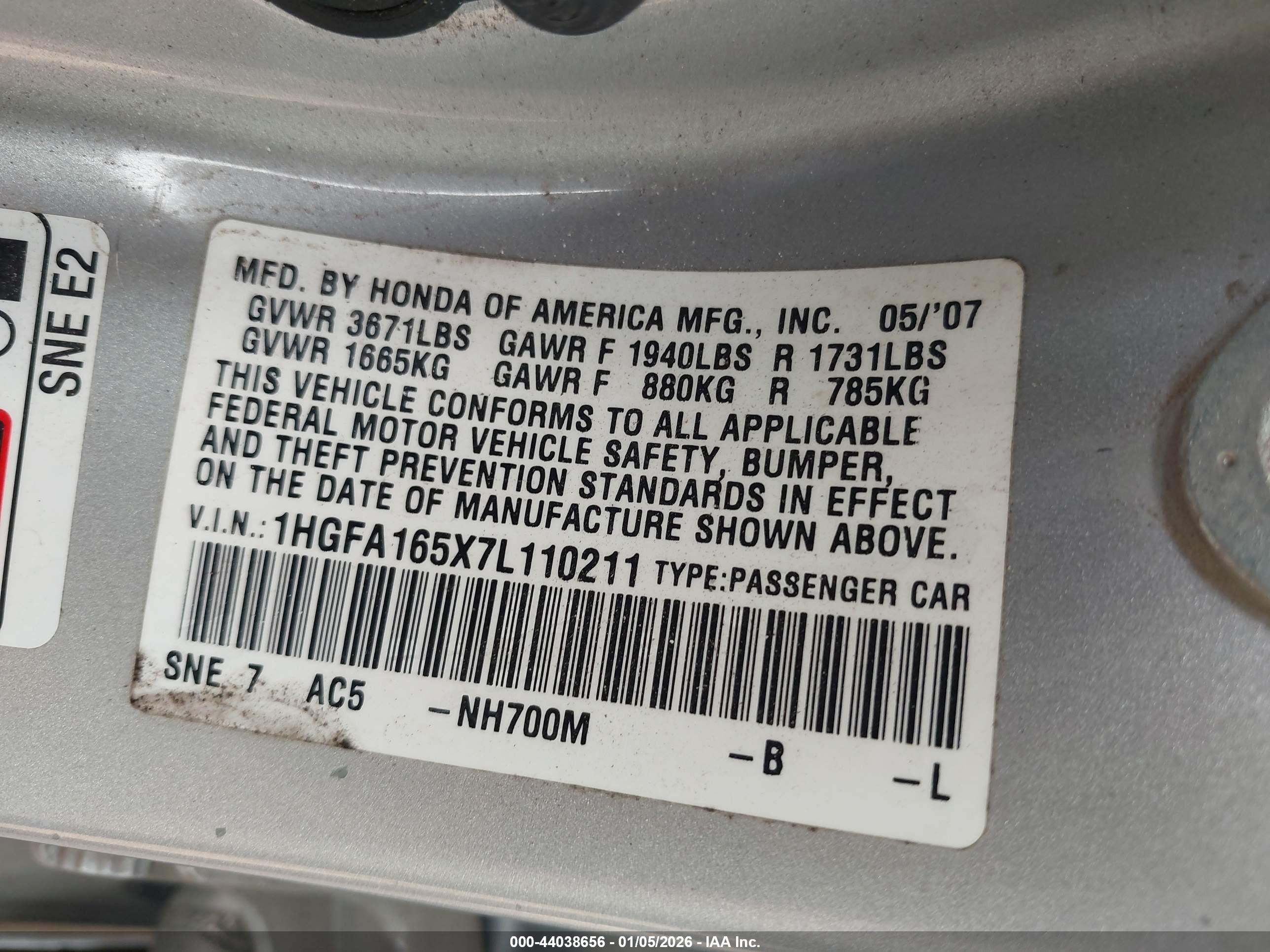 HONDA CIVIC image 9
