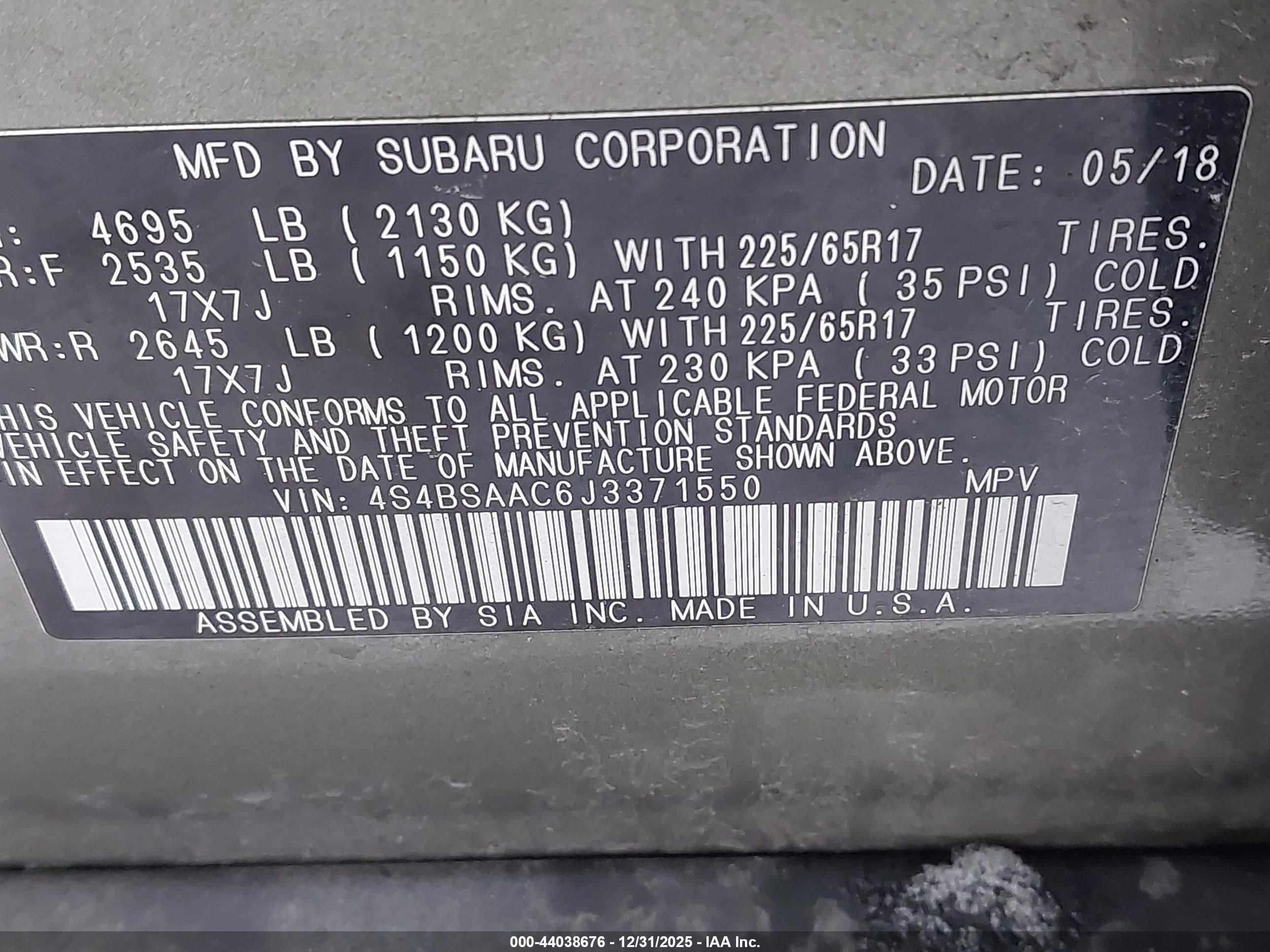 SUBARU OUTBACK image 9