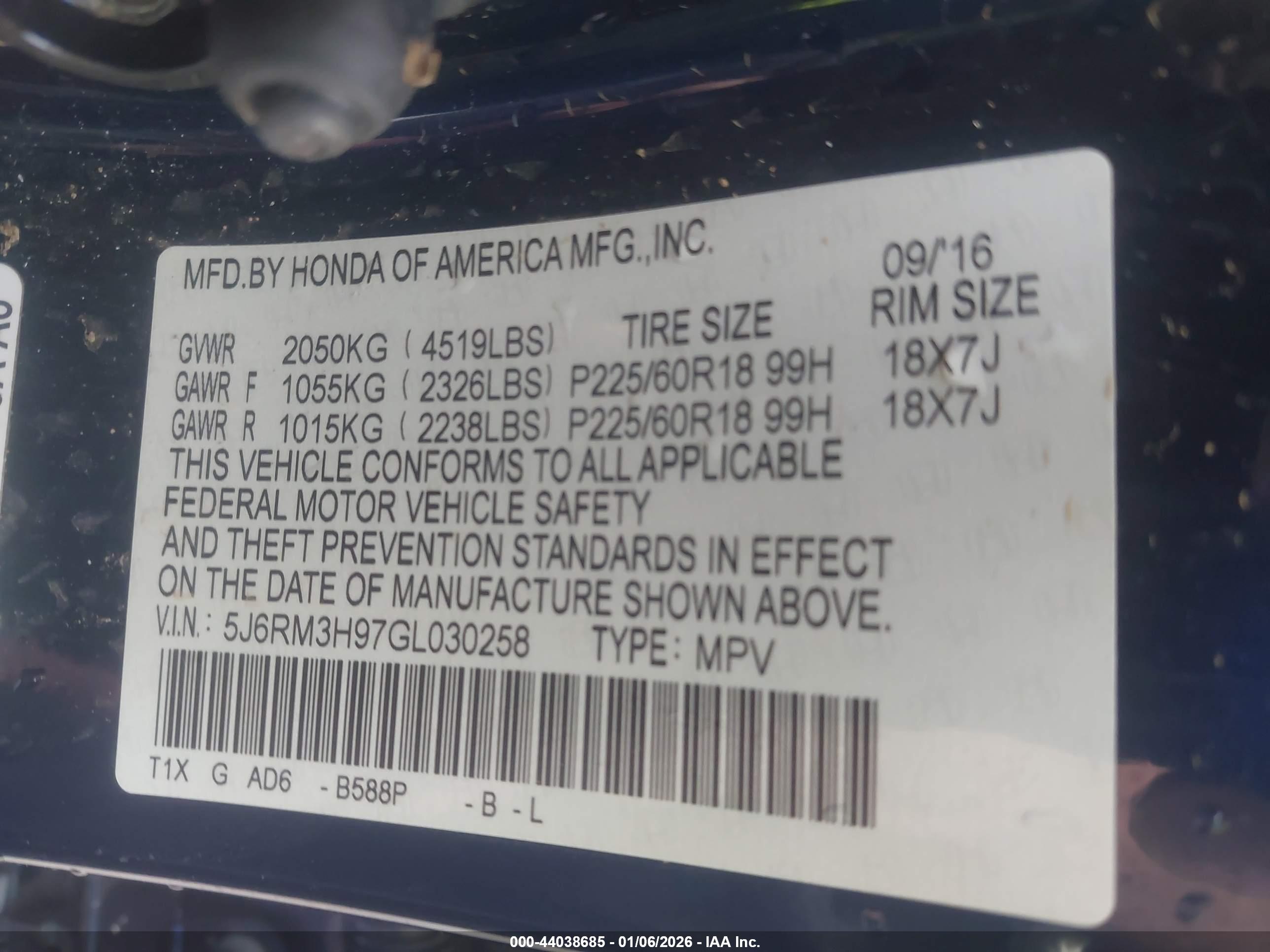 HONDA CR-V image 9