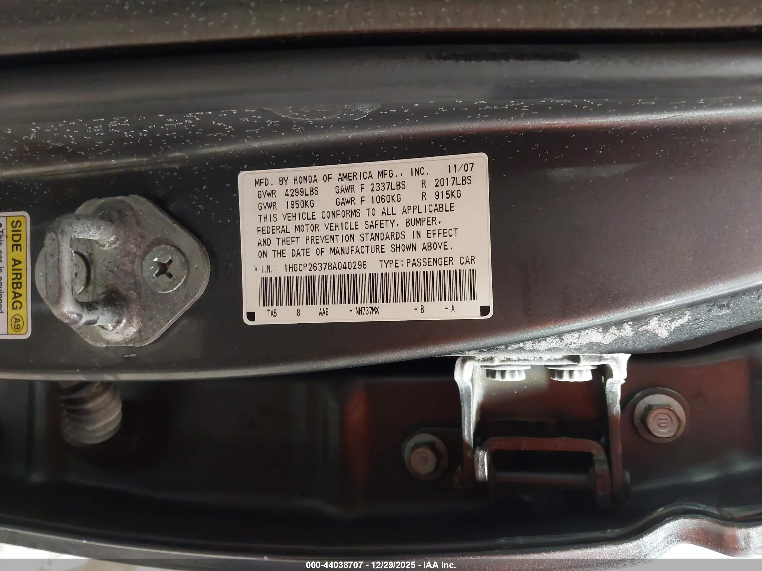 HONDA ACCORD image 9