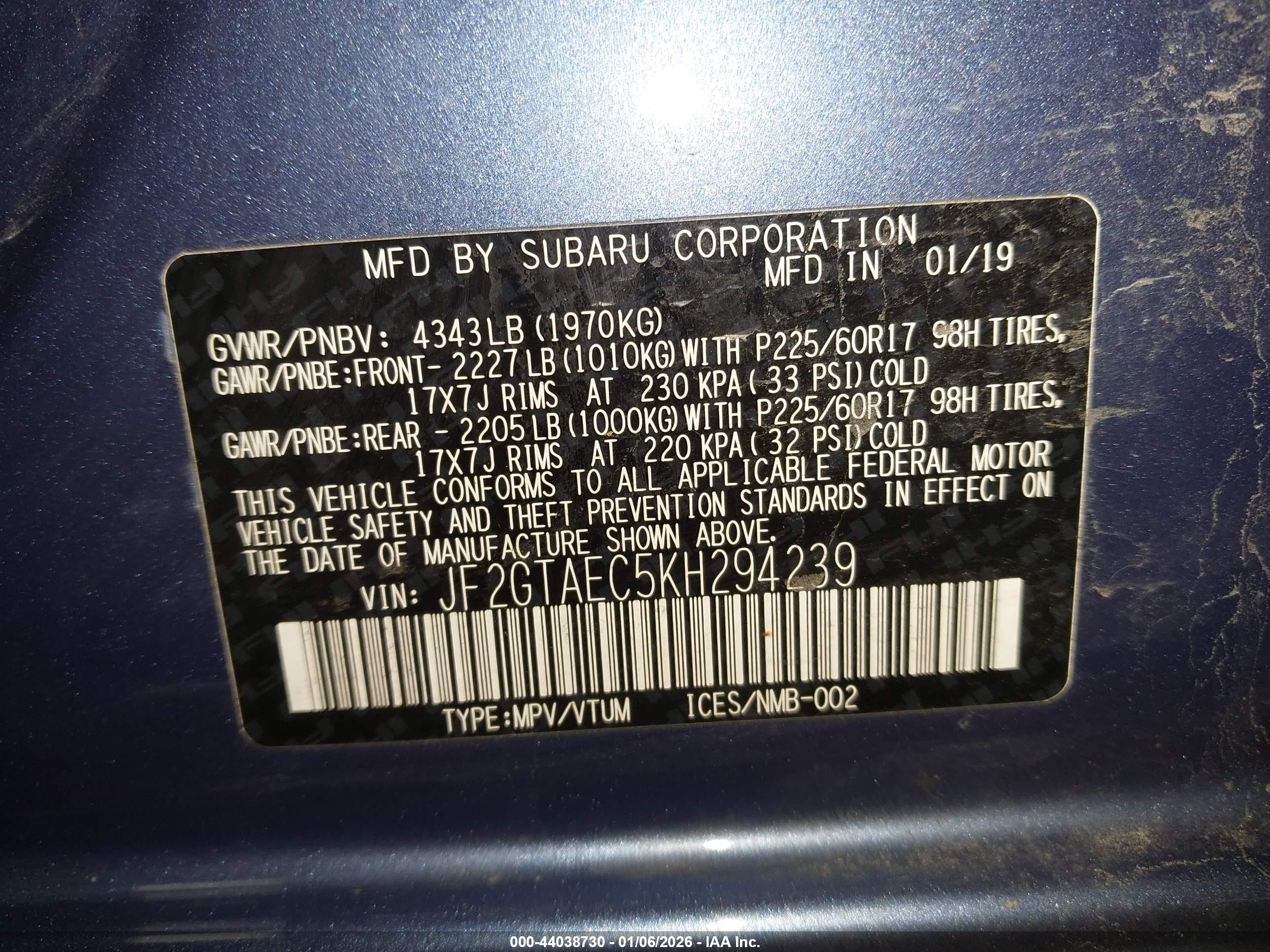 SUBARU CROSSTREK image 9