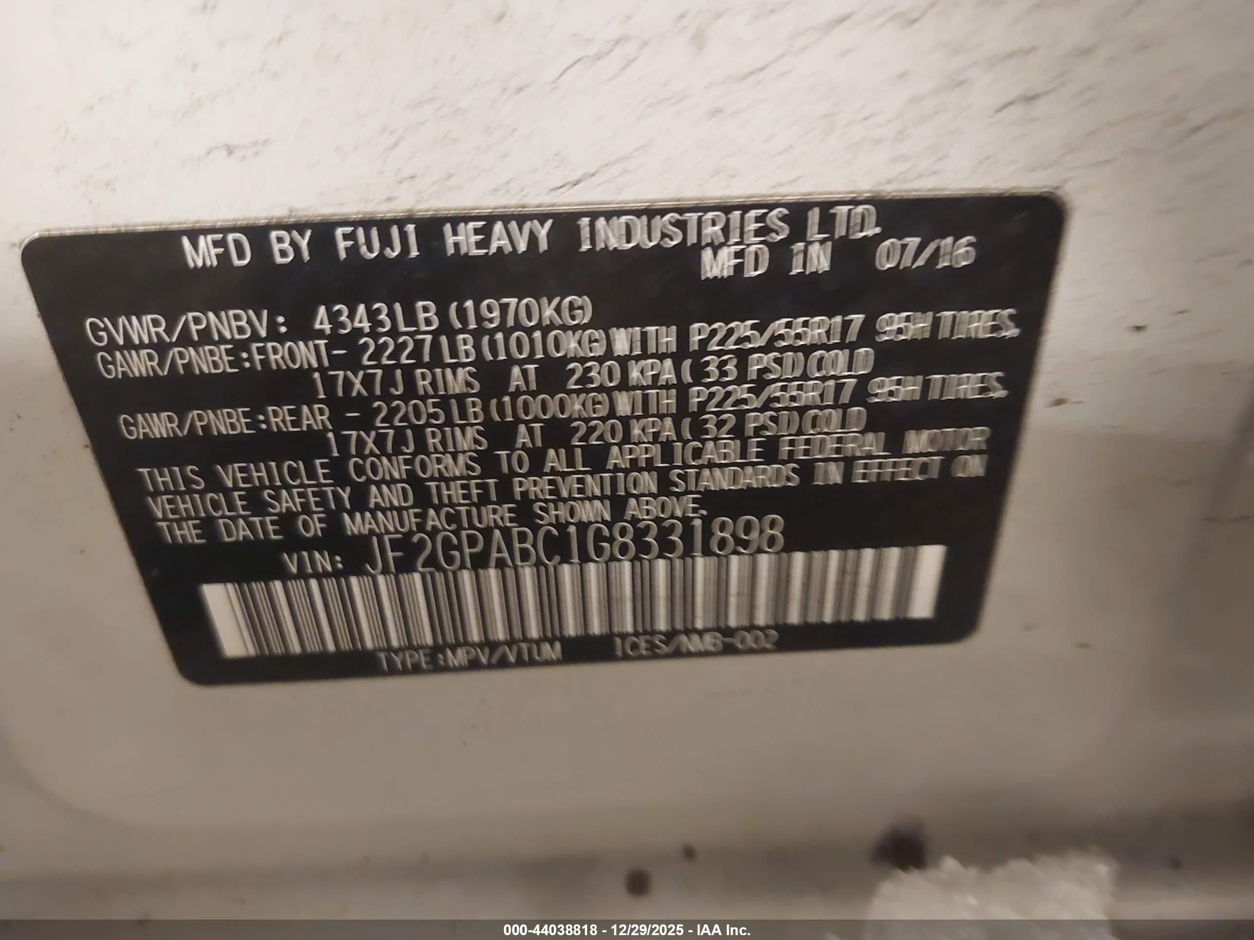 SUBARU CROSSTREK image 9